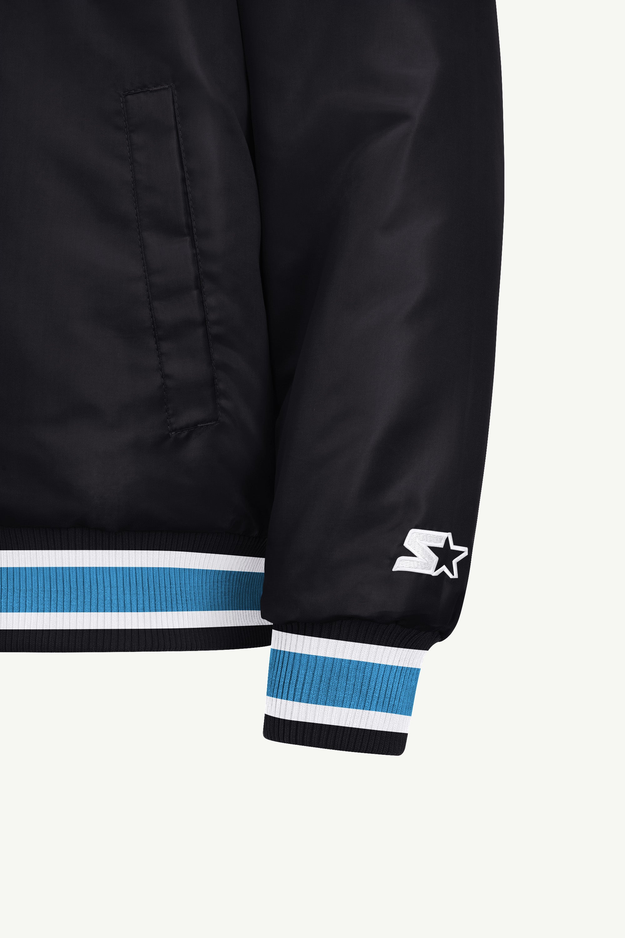 MENS MIAMI MARLINS GAME DAY SATIN VARSITY JACKET View 5