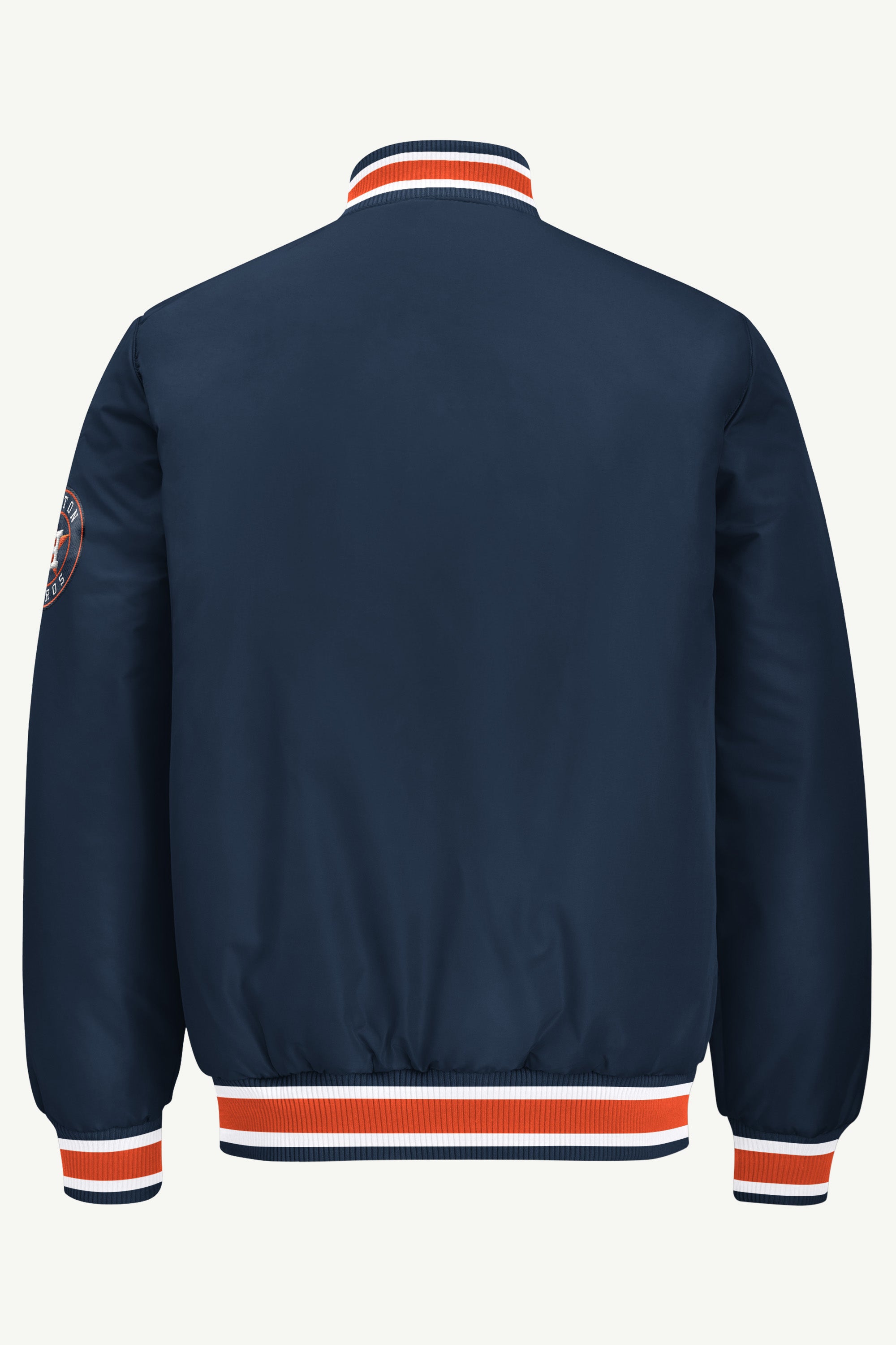 MENS HOUSTON ASTROS GAME DAY SATIN VARSITY JACKET View 3