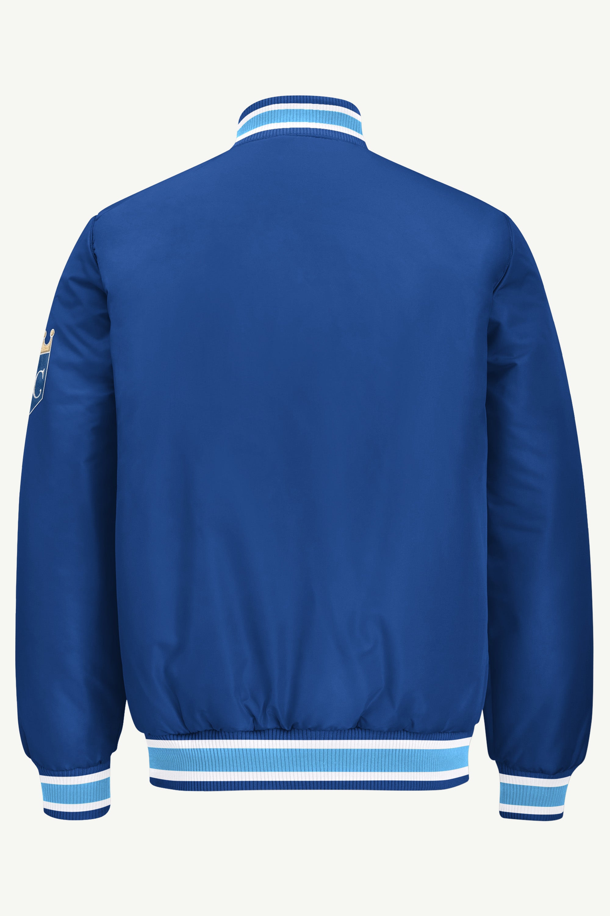 MENS KANSAS CITY ROYALS GAME DAY SATIN VARSITY JACKET View 3