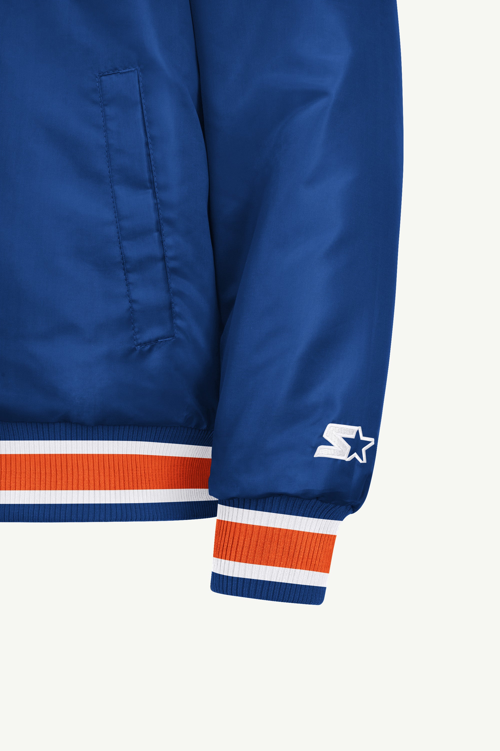 MENS NEW YORK METS GAME DAY SATIN VARSITY JACKET View 5
