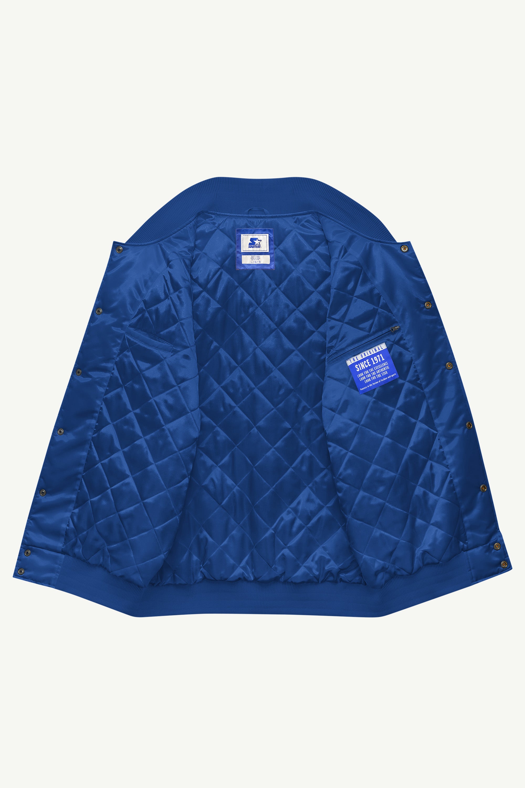 MENS NEW YORK METS GAME DAY SATIN VARSITY JACKET View 6