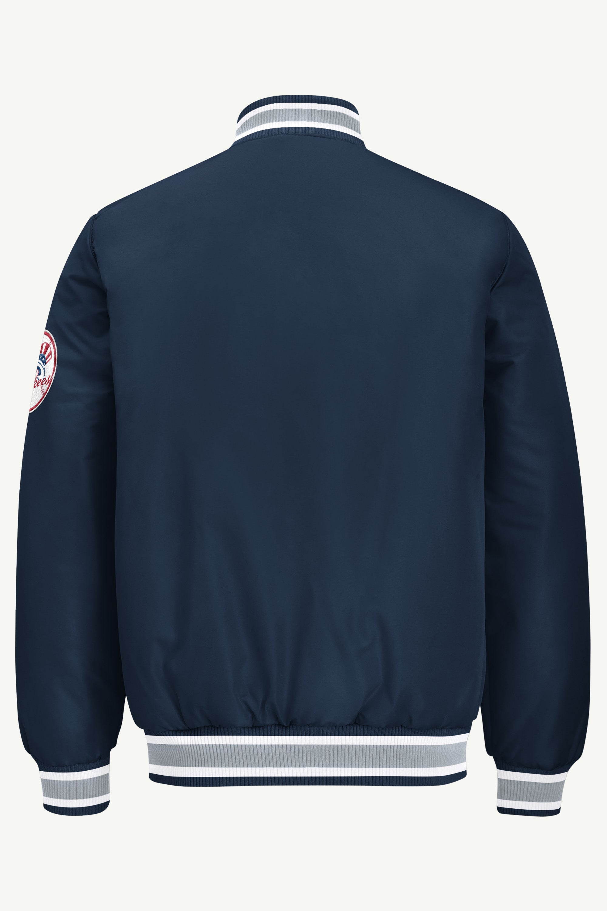 MENS NEW YORK YANKEES GAME DAY SATIN VARSITY JACKET View 3