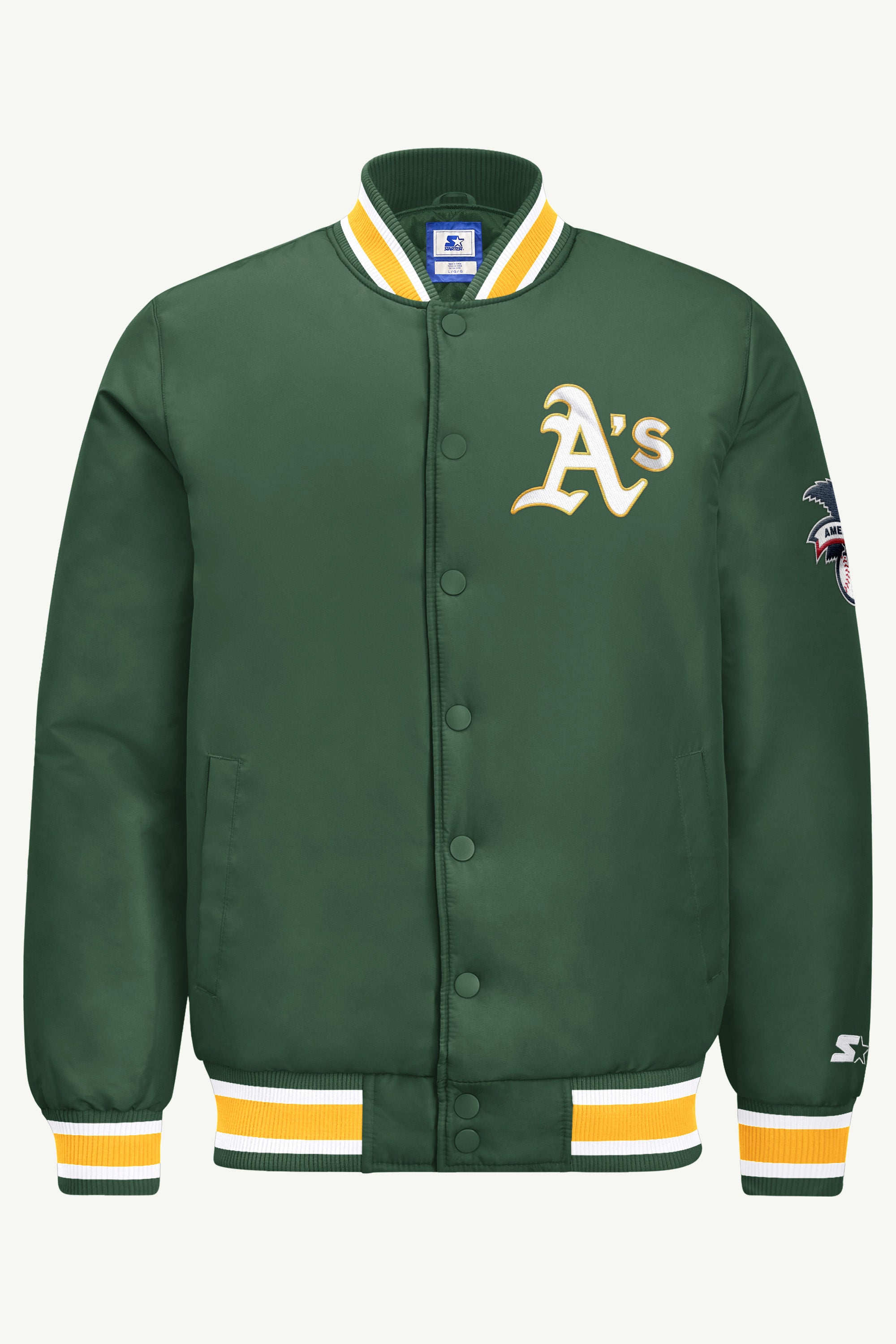 MENS ATHLETICS GAME DAY SATIN VARSITY JACKET View 2