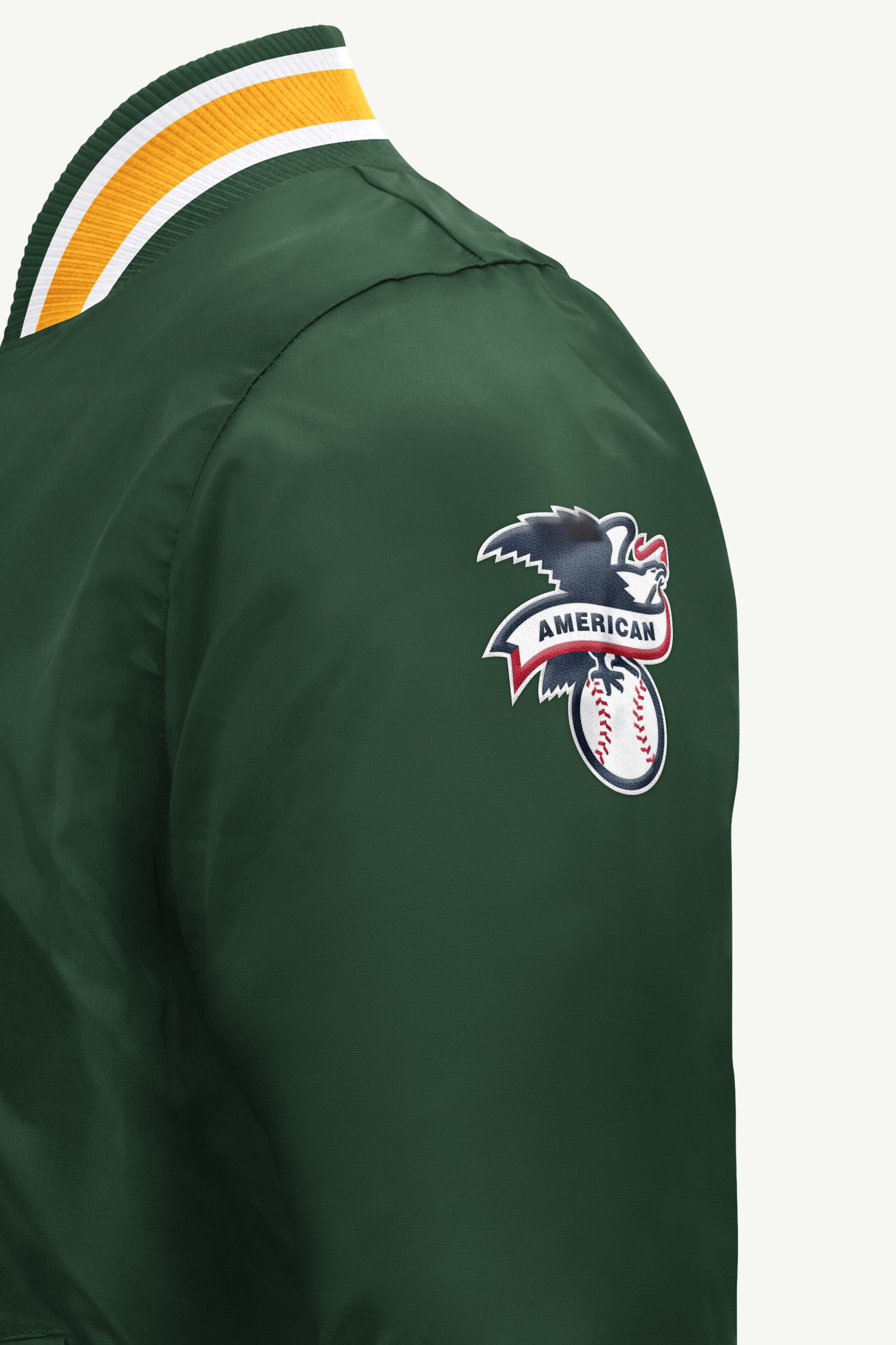 MENS ATHLETICS GAME DAY SATIN VARSITY JACKET View 4