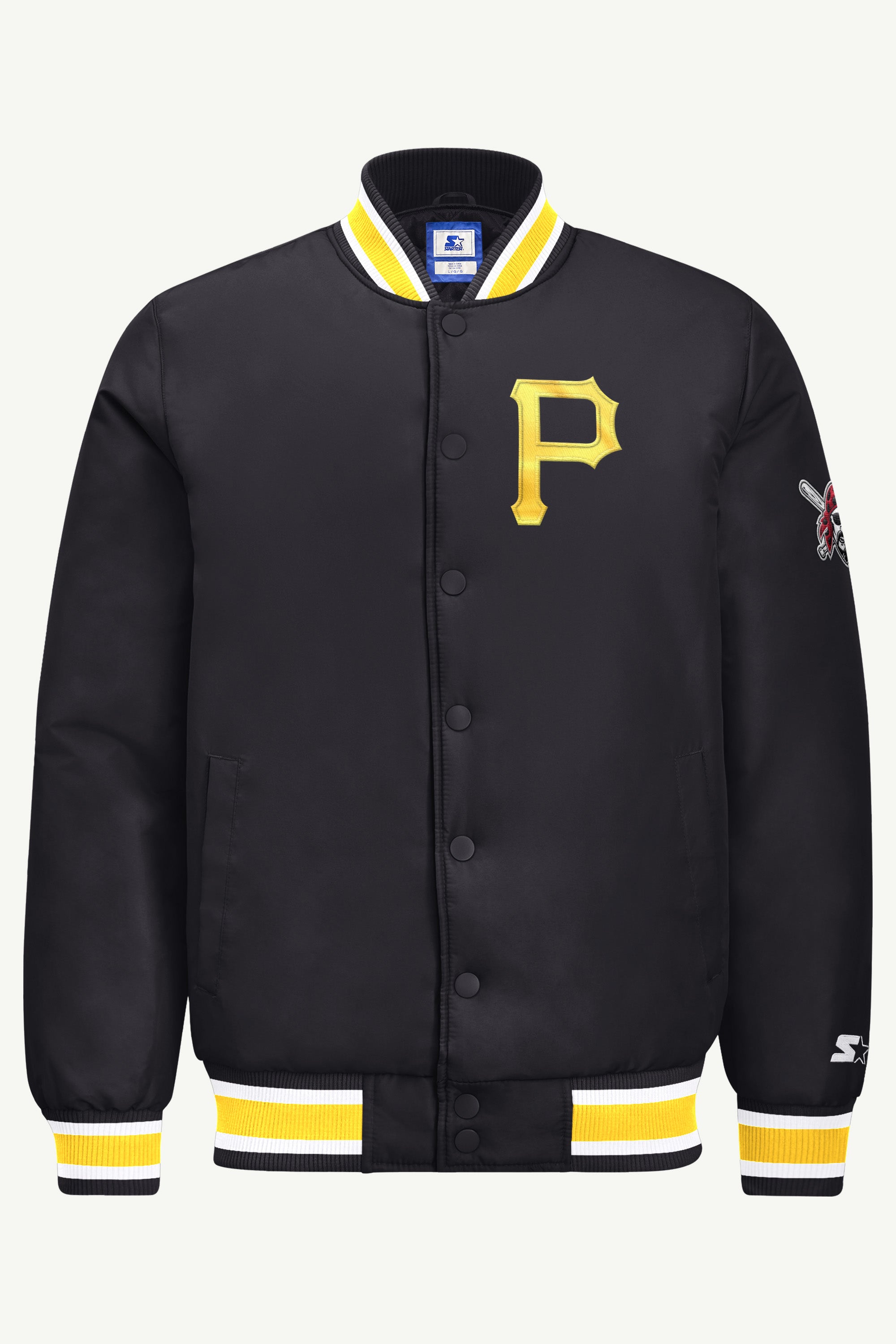 MENS PITTSBURGH PIRATES GAME DAY SATIN VARSITY JACKET View 2