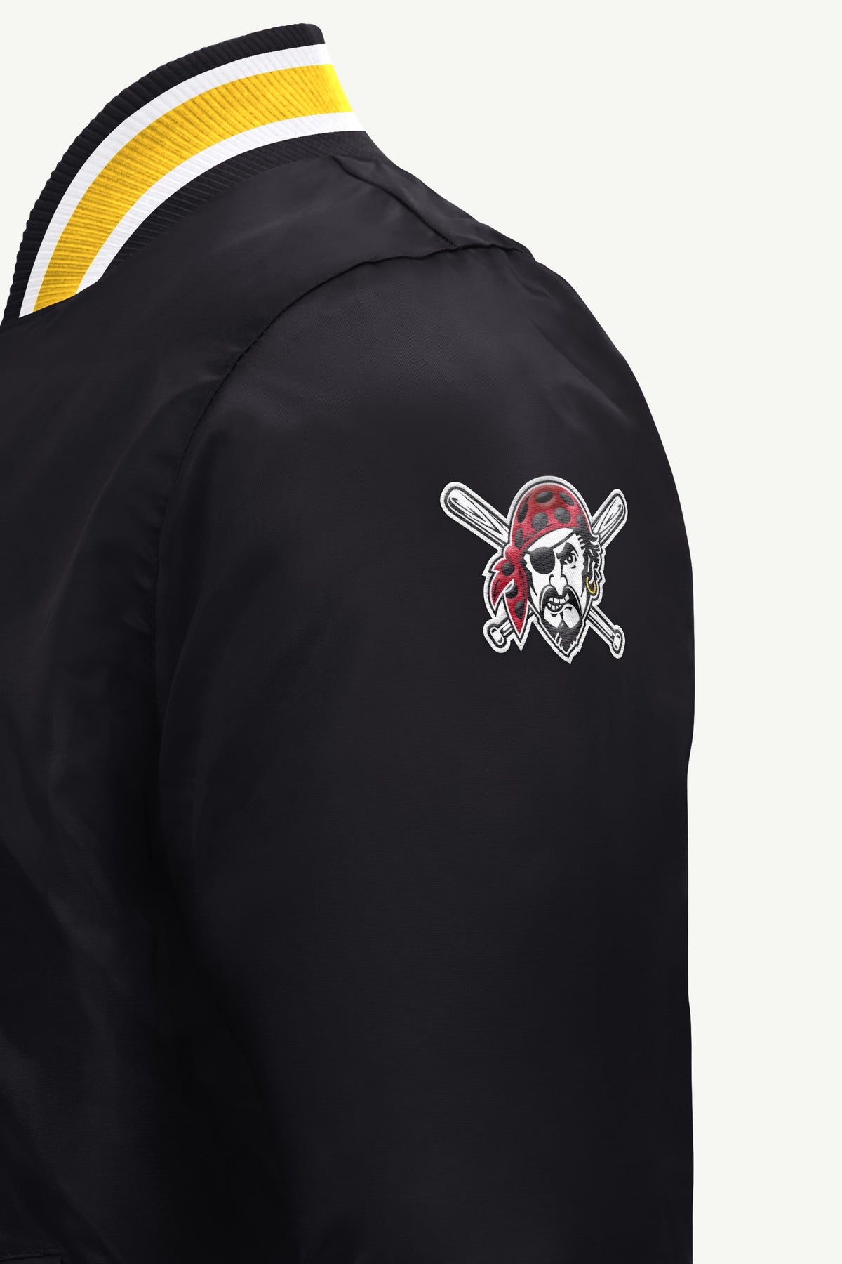 MENS PITTSBURGH PIRATES GAME DAY SATIN VARSITY JACKET View 4
