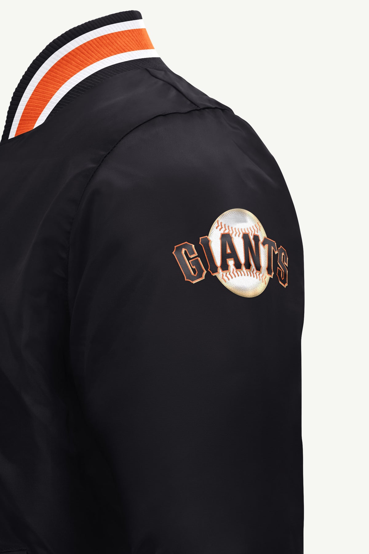 MENS SAN FRANCISCO GIANTS GAME DAY SATIN VARSITY JACKET View 4