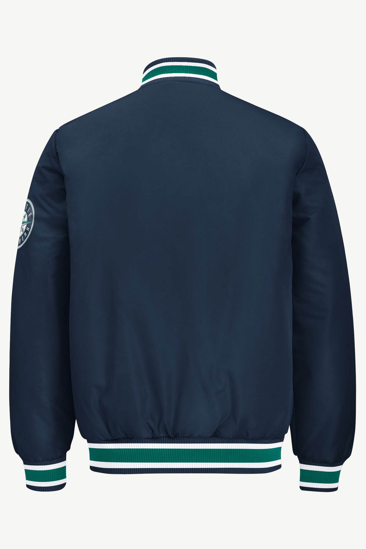MENS SEATTLE MARINERS GAME DAY SATIN VARSITY JACKET View 3
