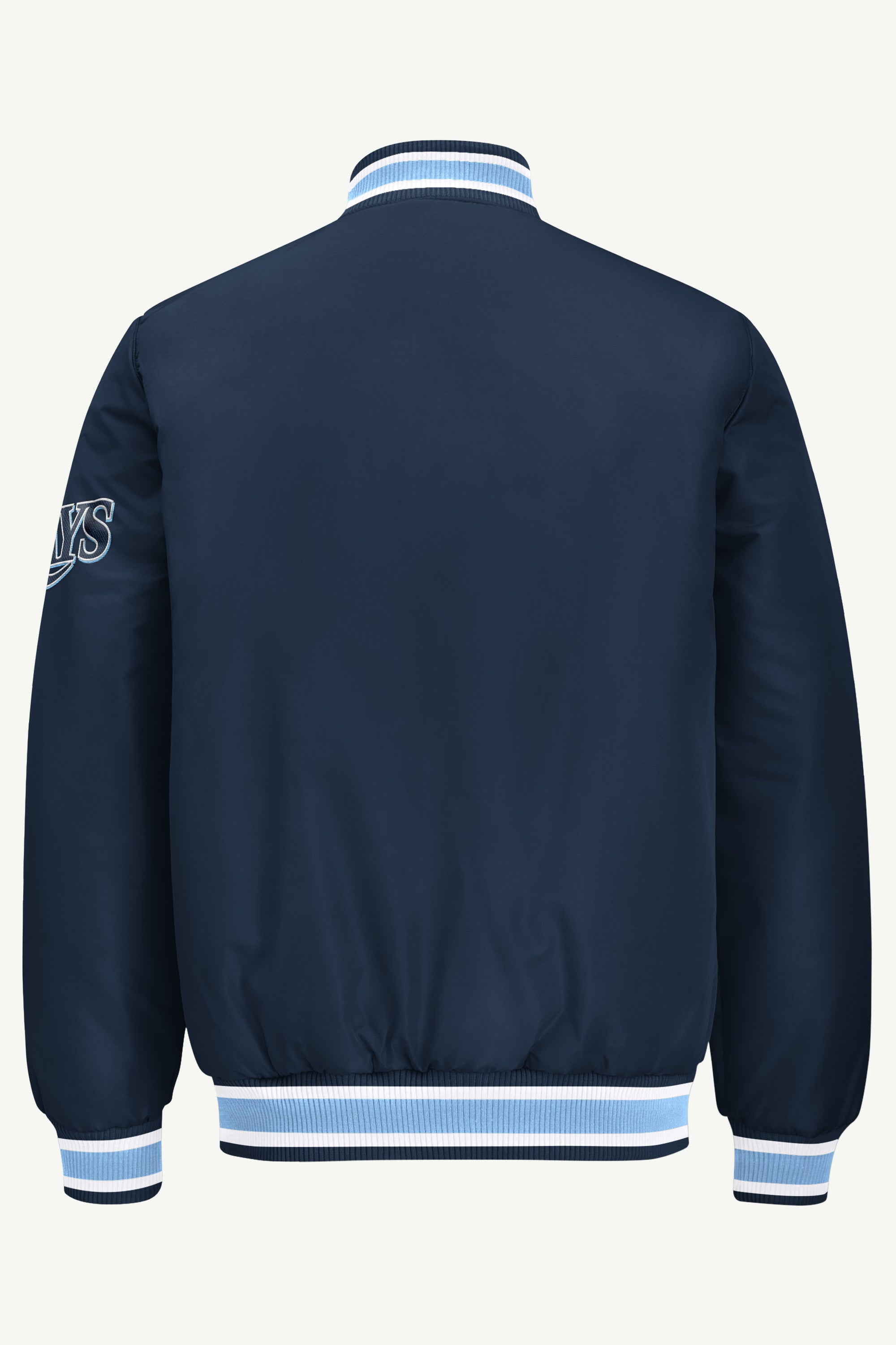 MENS TAMPA BAY RAYS GAME DAY SATIN VARSITY JACKET View 3