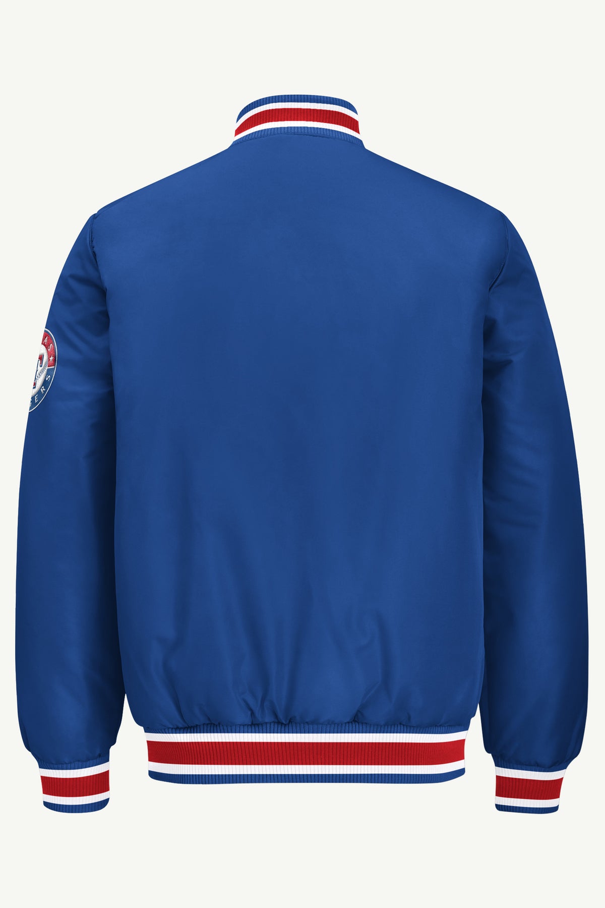 MENS TEXAS RANGERS GAME DAY SATIN VARSITY JACKET View 3