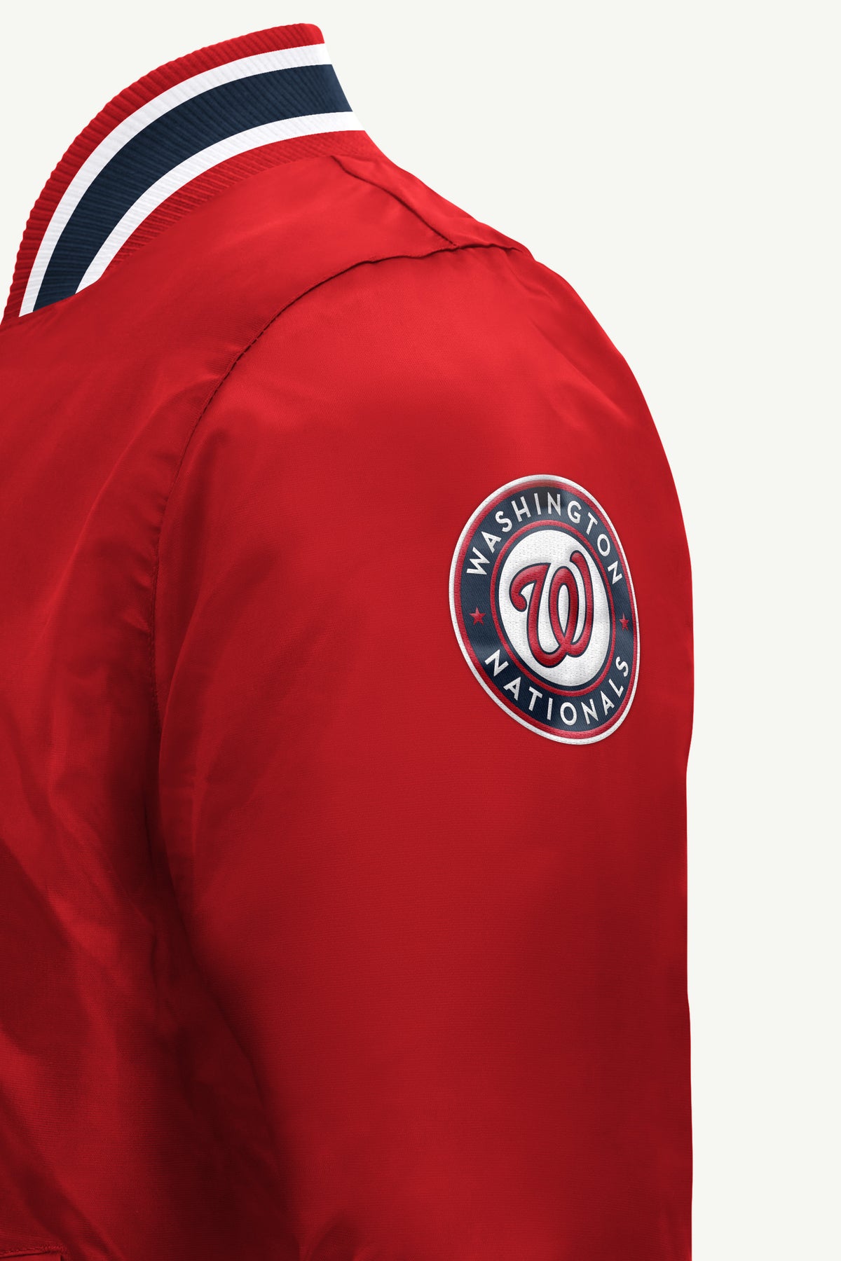 MENS WASHINGTON NATIONALS GAME DAY SATIN VARSITY JACKET View 4