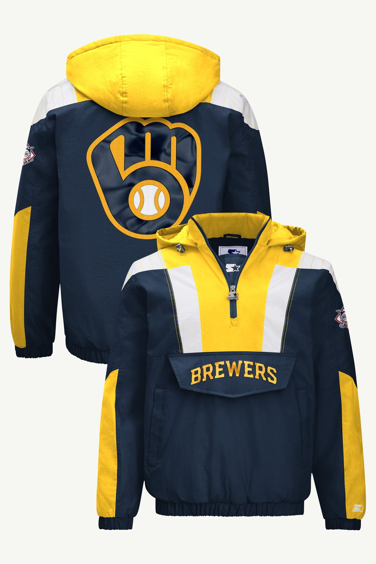MENS MILWAUKEE BREWERS CLASSIC BREAKAWAY JACKET View 1