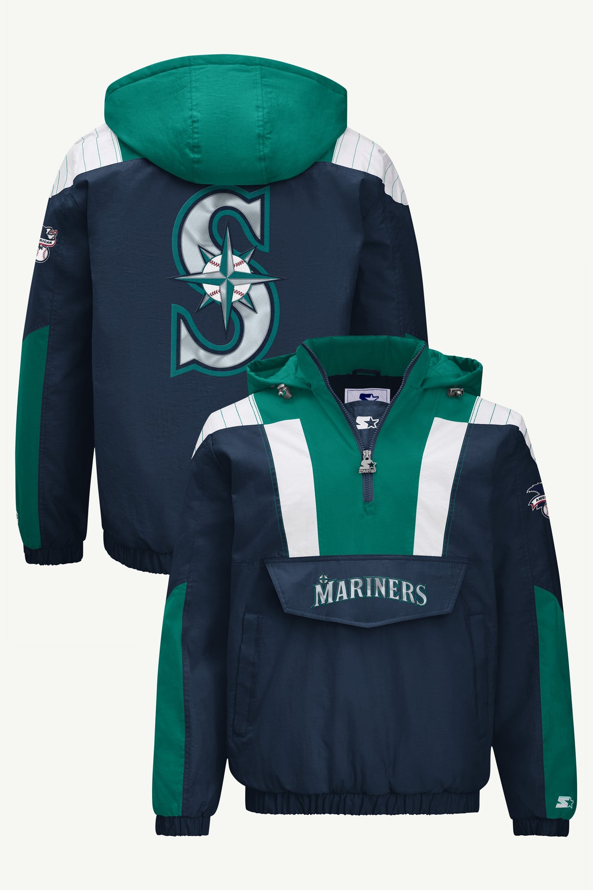 MENS SEATTLE MARINERS CLASSIC BREAKAWAY JACKET View 1