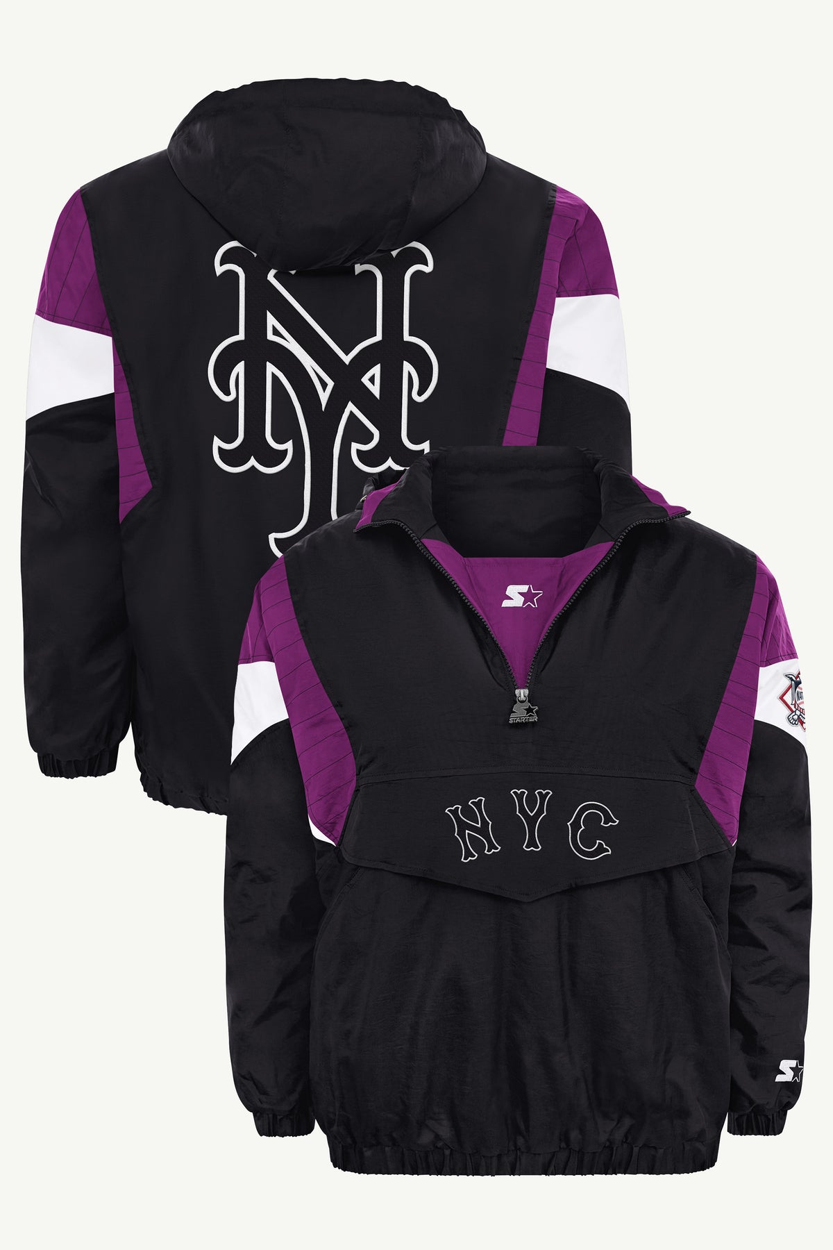 MENS NEW YORK METS BLACK BREAKAWAY JACKET View 1