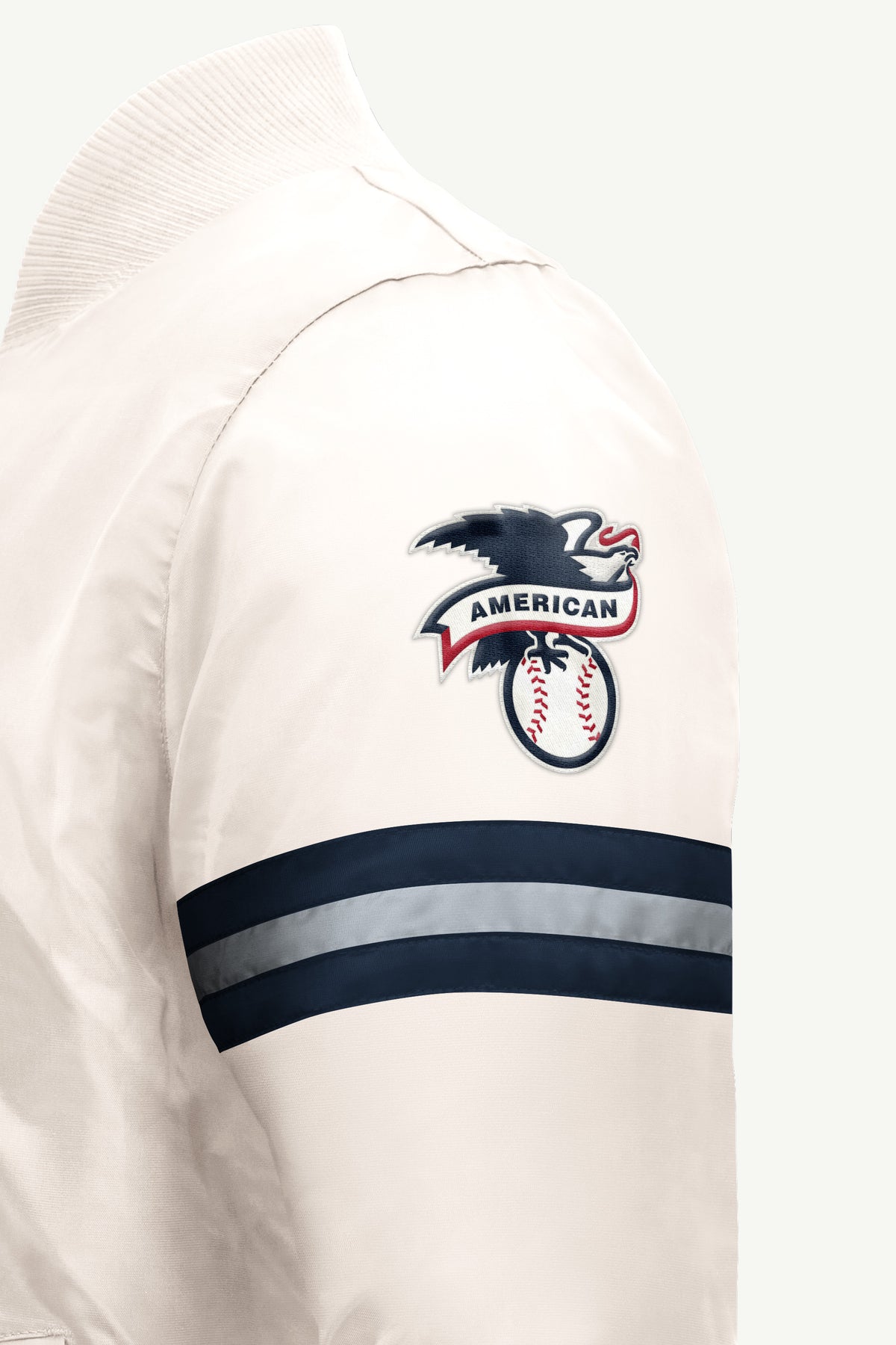 MENS NEW YORK YANKEES STRIPE SLEEVE VARSITY JACKET View 4 | MLB