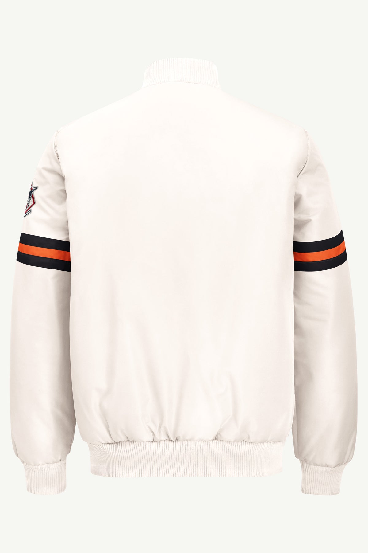 MENS SAN FRANCISCO GIANTS STRIPE SLEEVE VARSITY JACKET View 3 | STARTER JACKETS