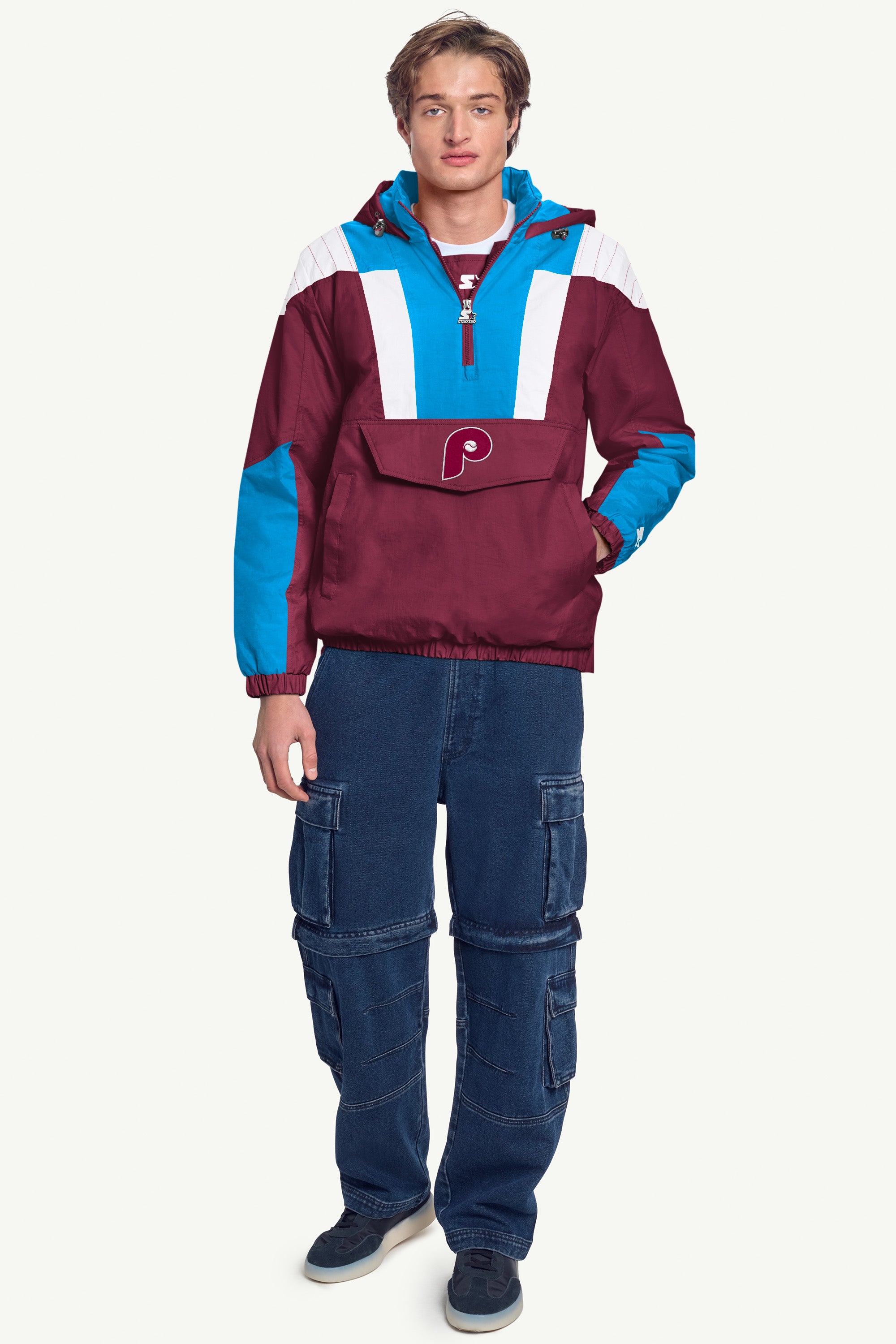 MENS PHILADELPHIA PHILLIES WINDBREAKER View 3 | STARTER CLASSICS