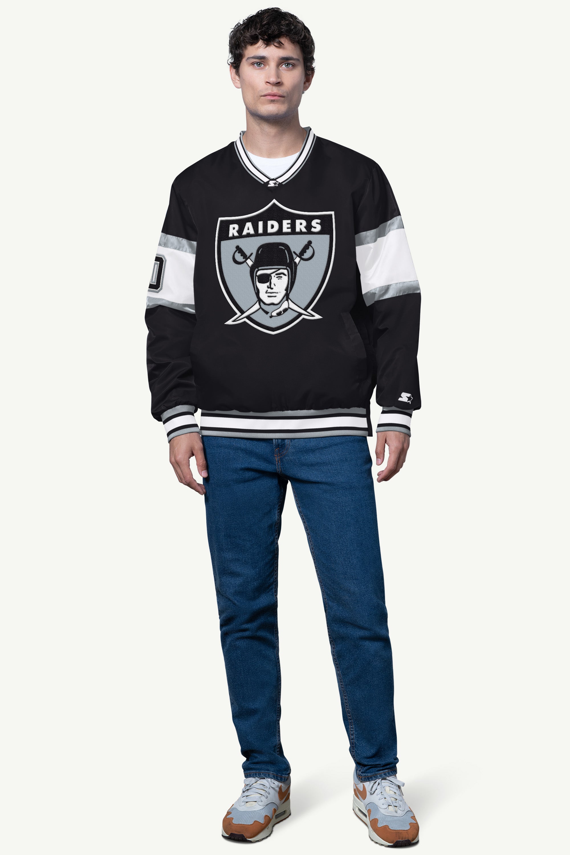 MENS LAS VEGAS RAIDERS SIGNAL COLLAR PULLOVER View 2 | NFL