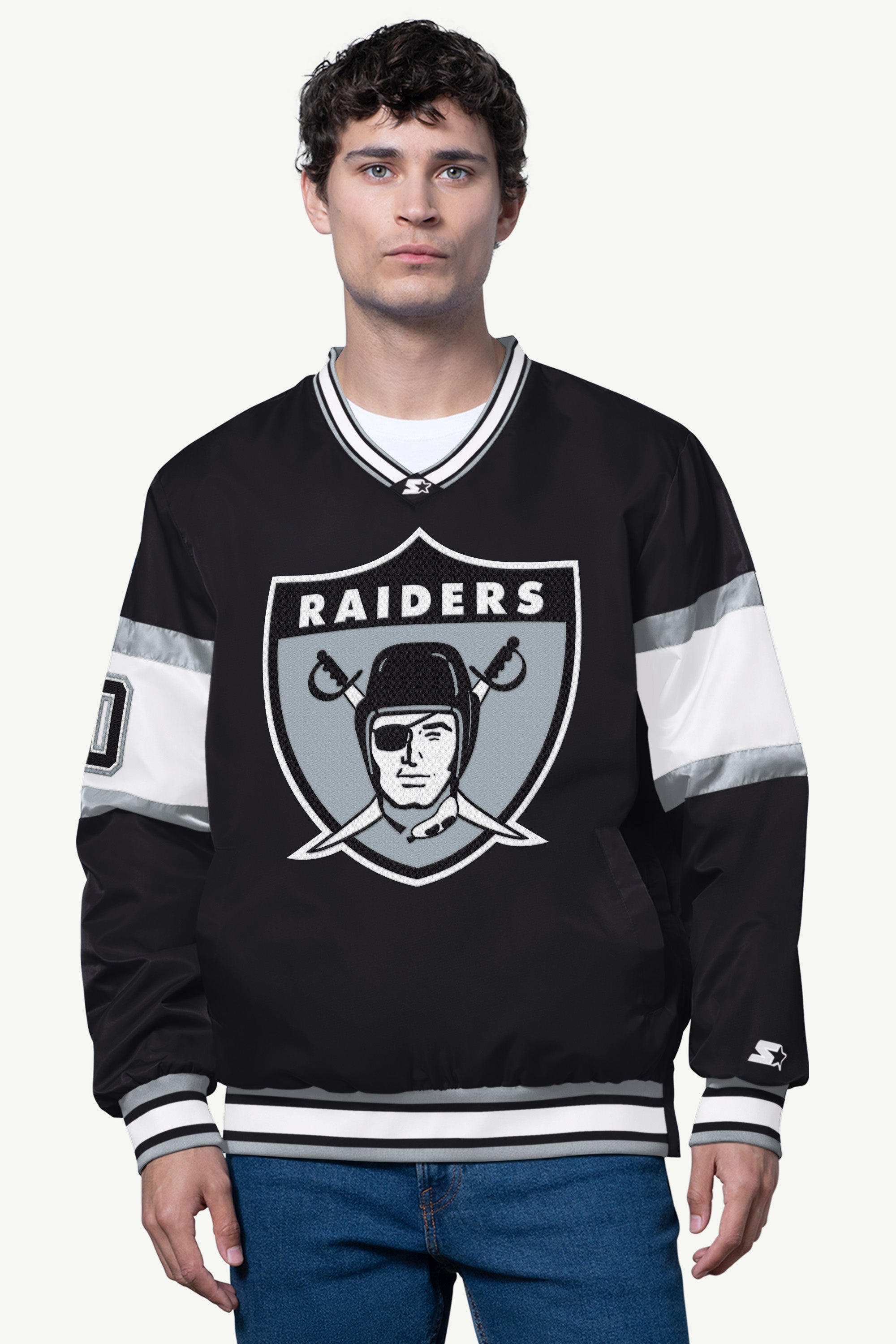 MENS LAS VEGAS RAIDERS SIGNAL COLLAR PULLOVER View 1 | NFL