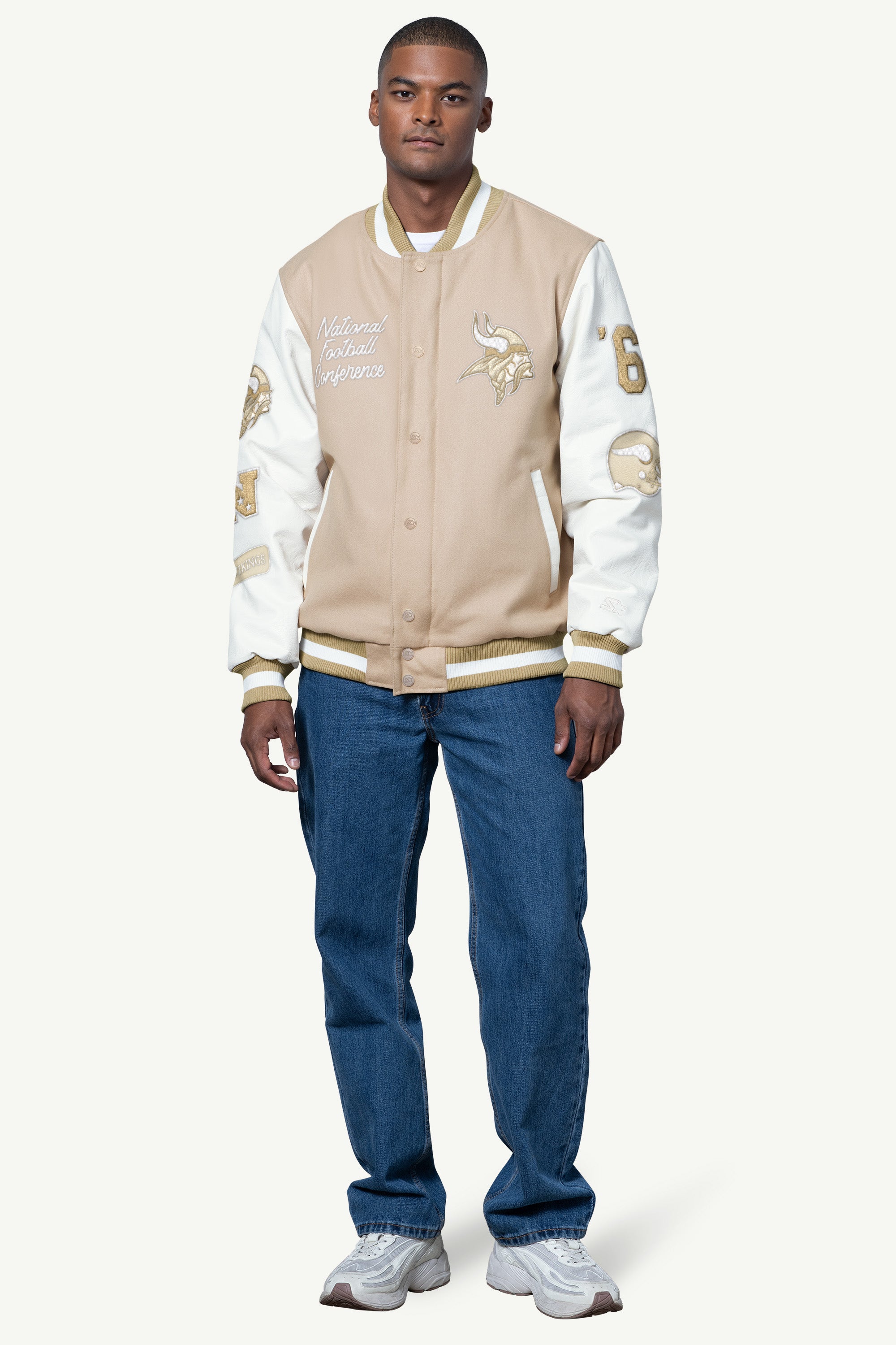 MENS MINNESOTA VIKINGS VARSITY JACKET View 3