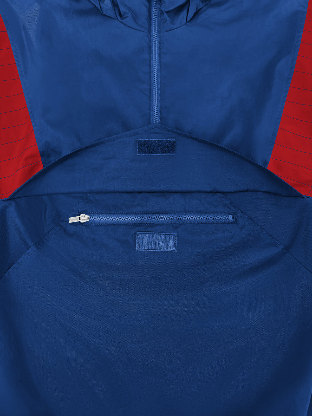 MENS NEW ENGLAND PATRIOTS THROWBACK HALF ZIP HOODED JACKET View 4