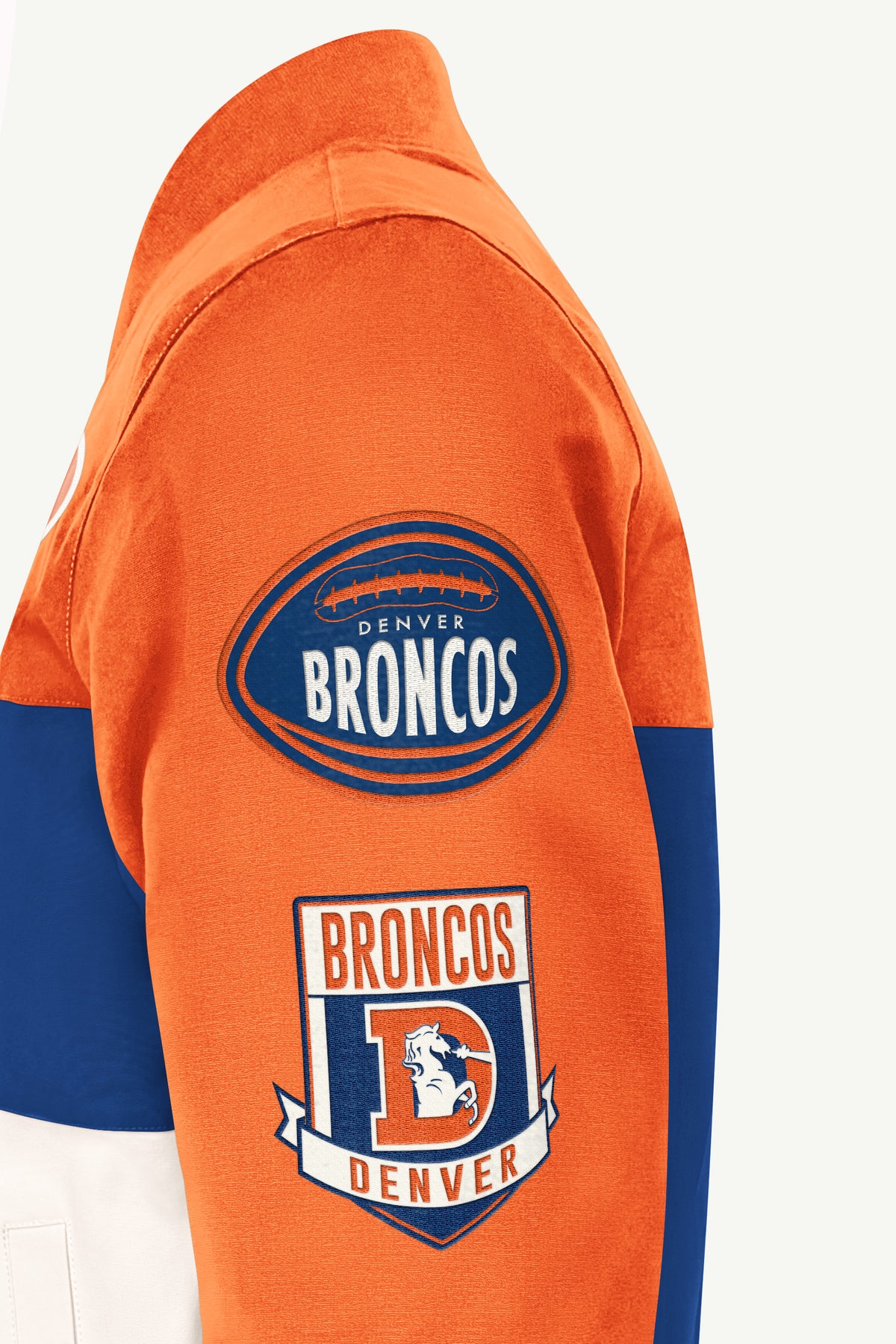 MENS DENVER BRONCOS RACER JACKET View 4