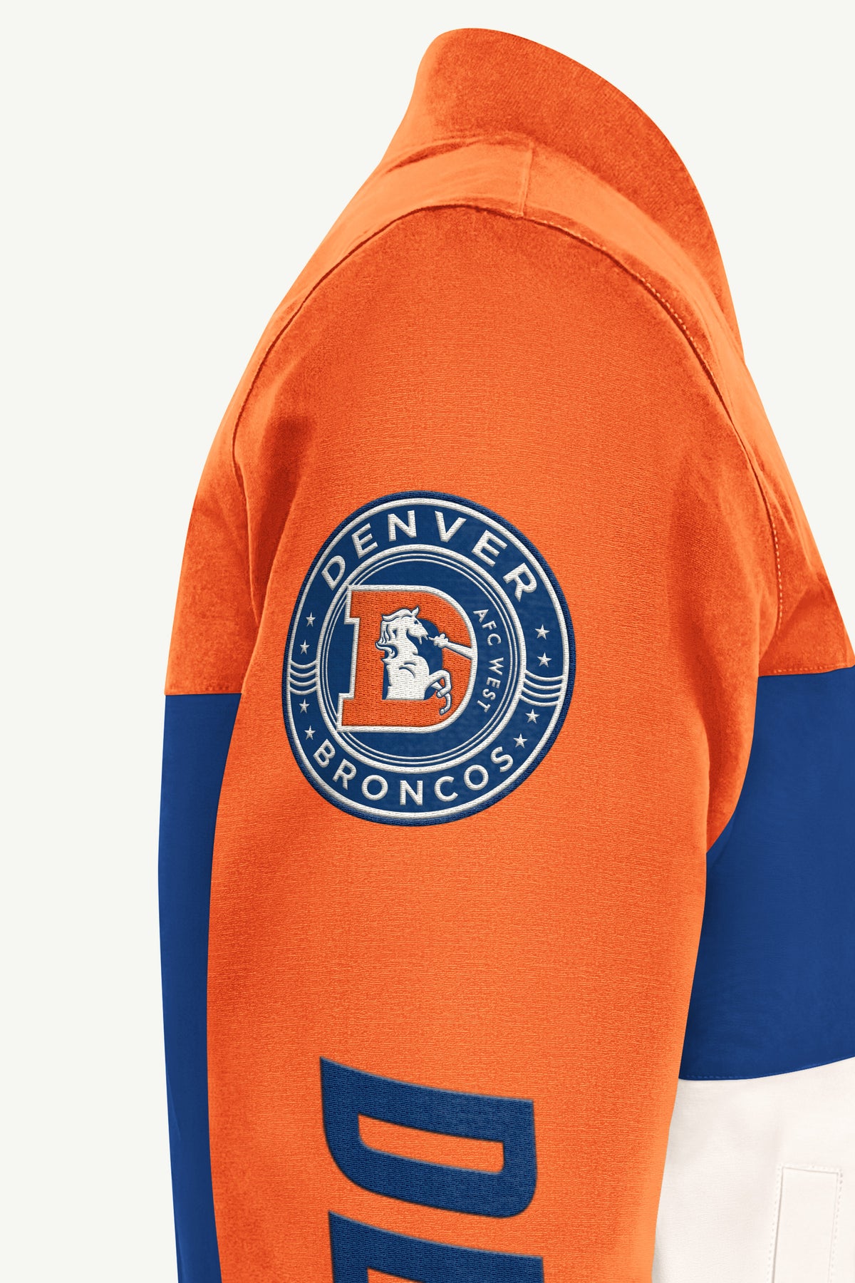 MENS DENVER BRONCOS RACER JACKET View 5