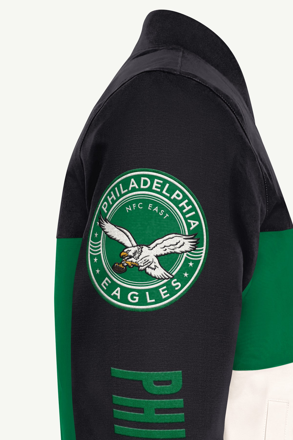 MENS PHILADELPHIA EAGLES RACER JACKET View 5