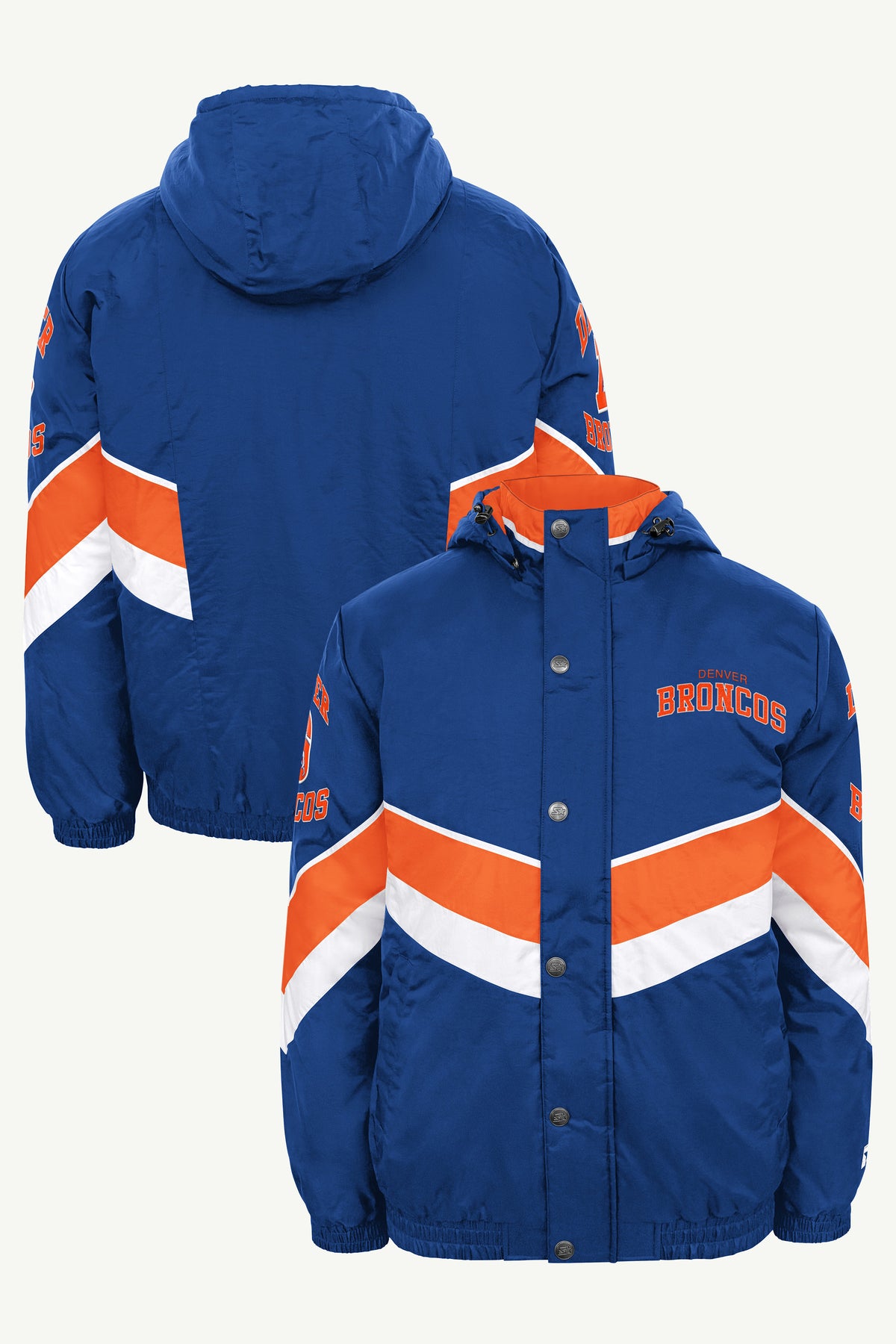 MENS DENVER BRONCOS CHEVRON FULL ZIP JACKET View 1
