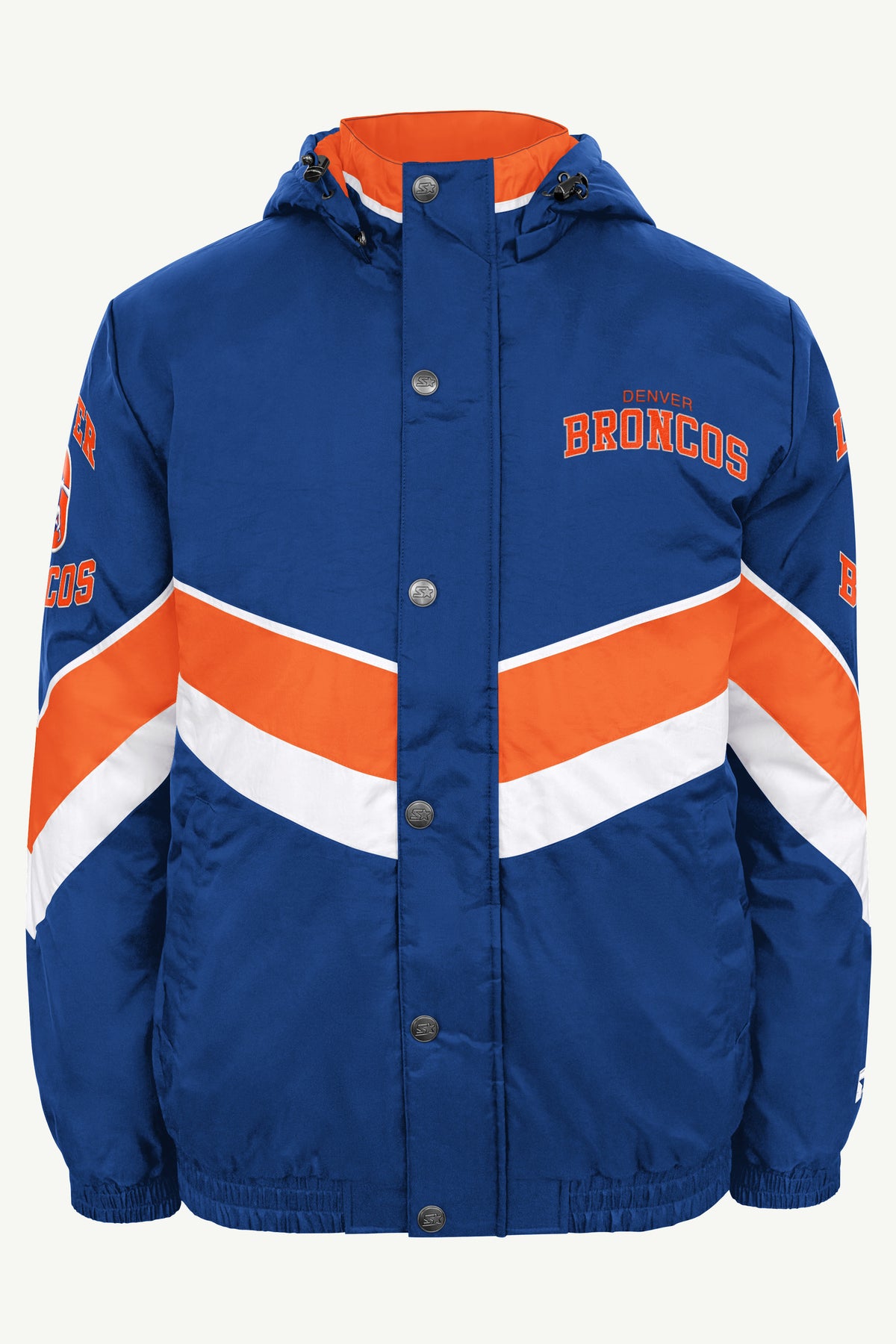 MENS DENVER BRONCOS CHEVRON FULL ZIP JACKET View 2