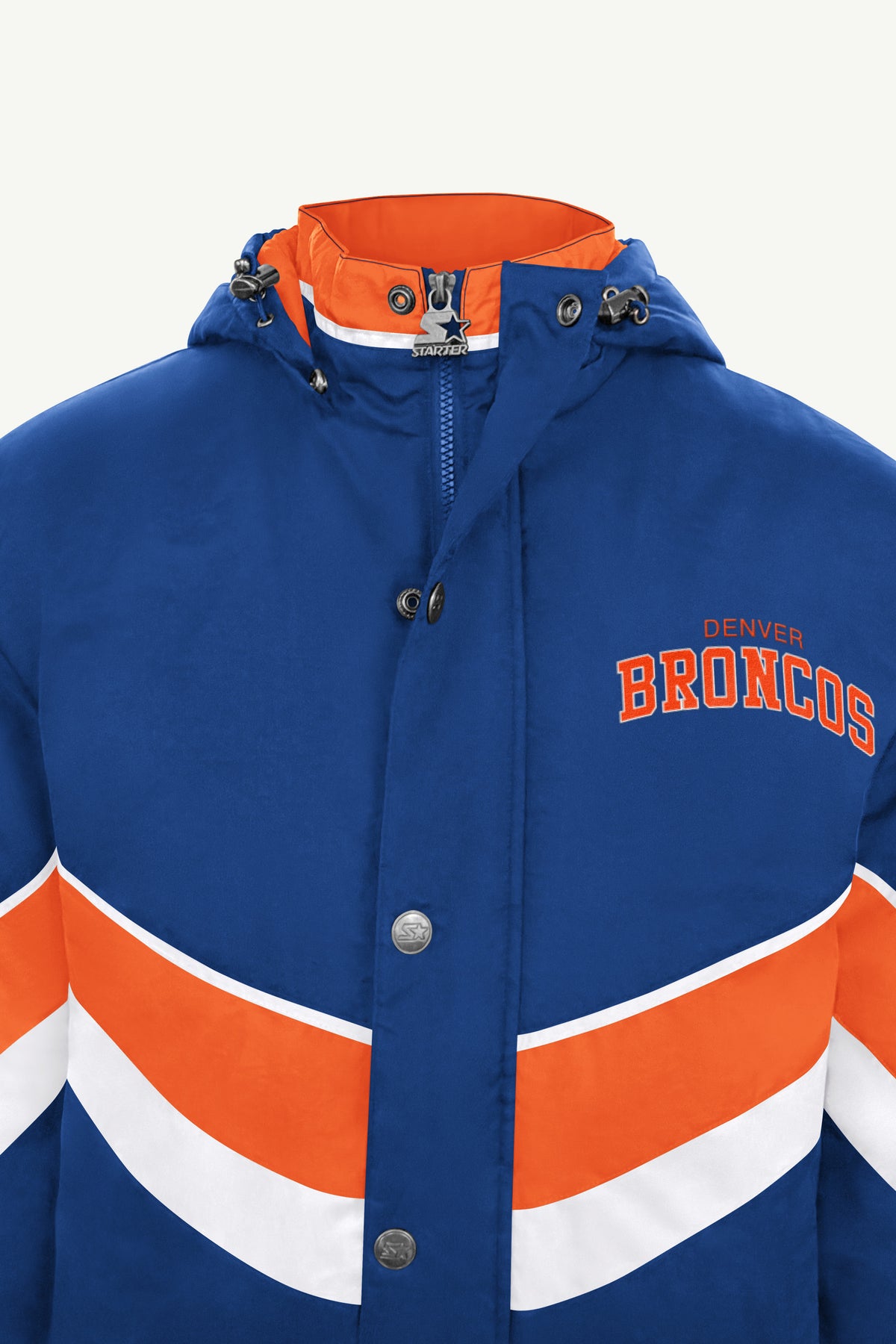 MENS DENVER BRONCOS CHEVRON FULL ZIP JACKET View 4
