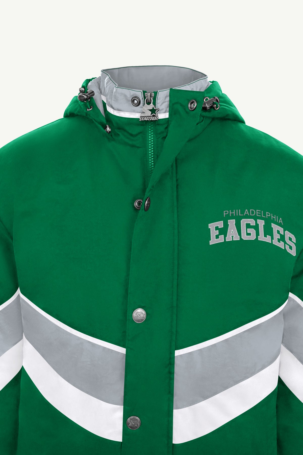 MENS PHILADELPHIA EAGLES CHEVRON FULL ZIP JACKET View 4