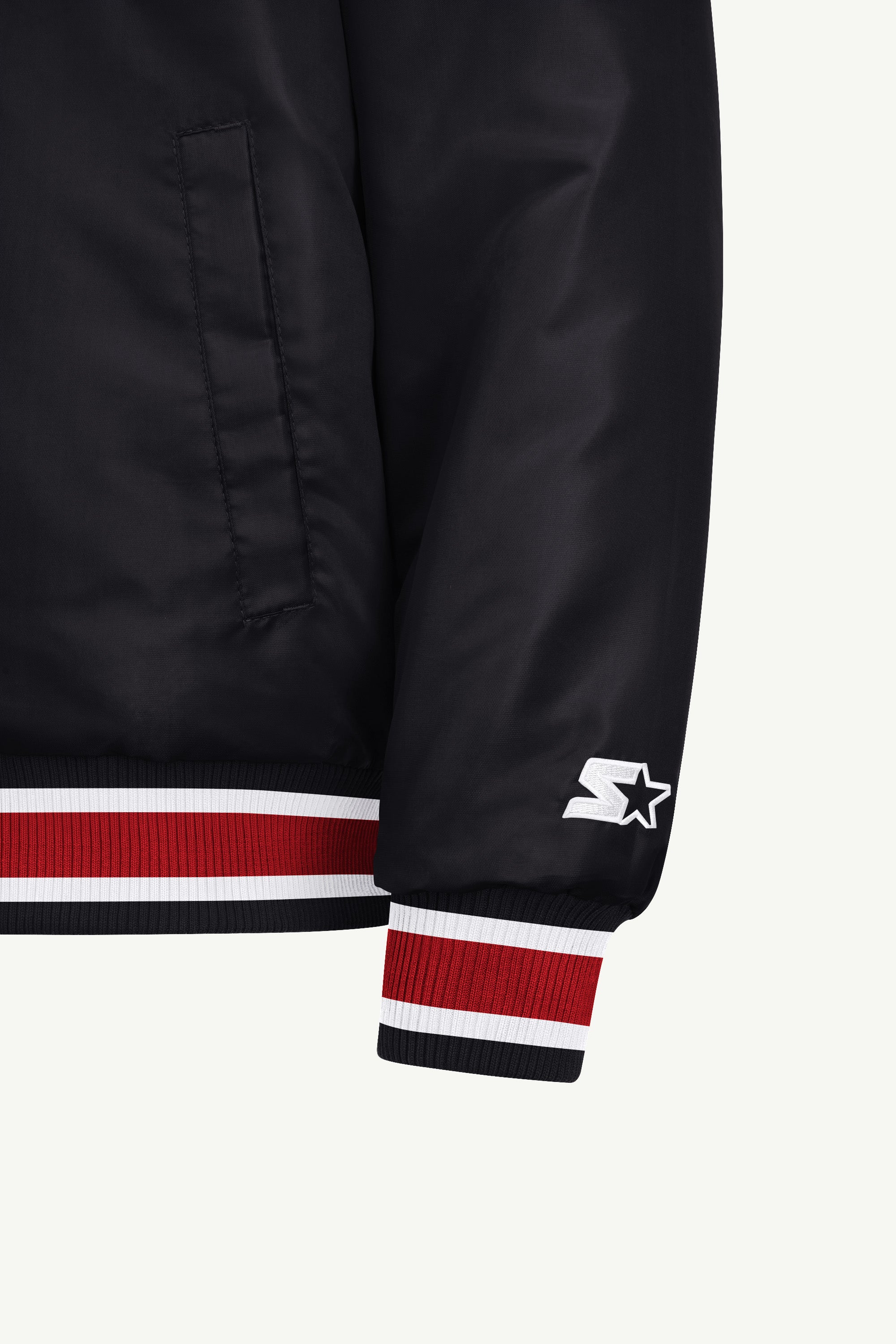MENS ATLANTA FALCONS RETRO GAME DAY SATIN VARSITY JACKET View 5