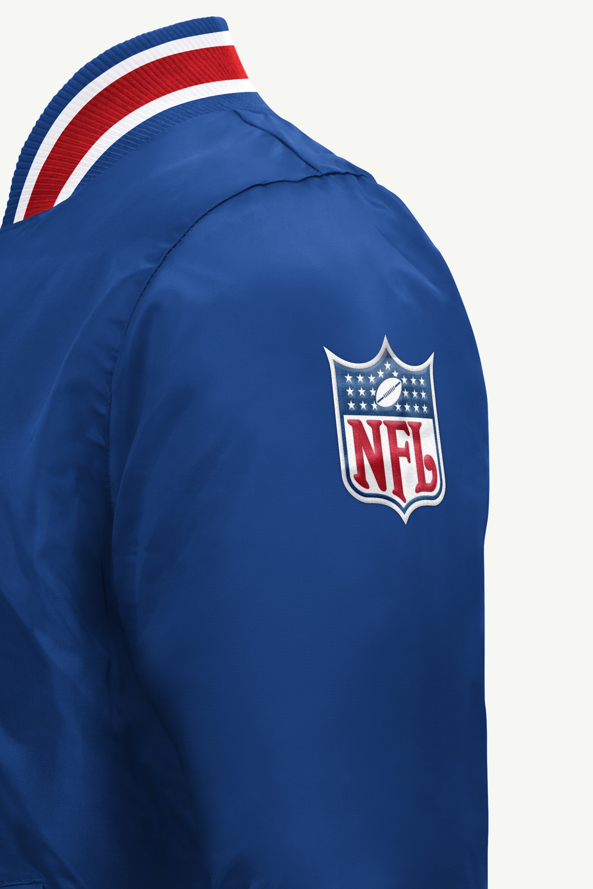 MENS NEW ENGLAND PATRIOTS RETRO GAME DAY SATIN VARSITY JACKET View 4