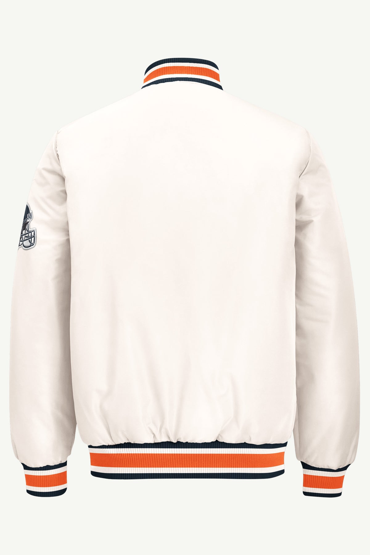 MENS CHICAGO BEARS RETRO GAME DAY SATIN VARSITY JACKET View 3