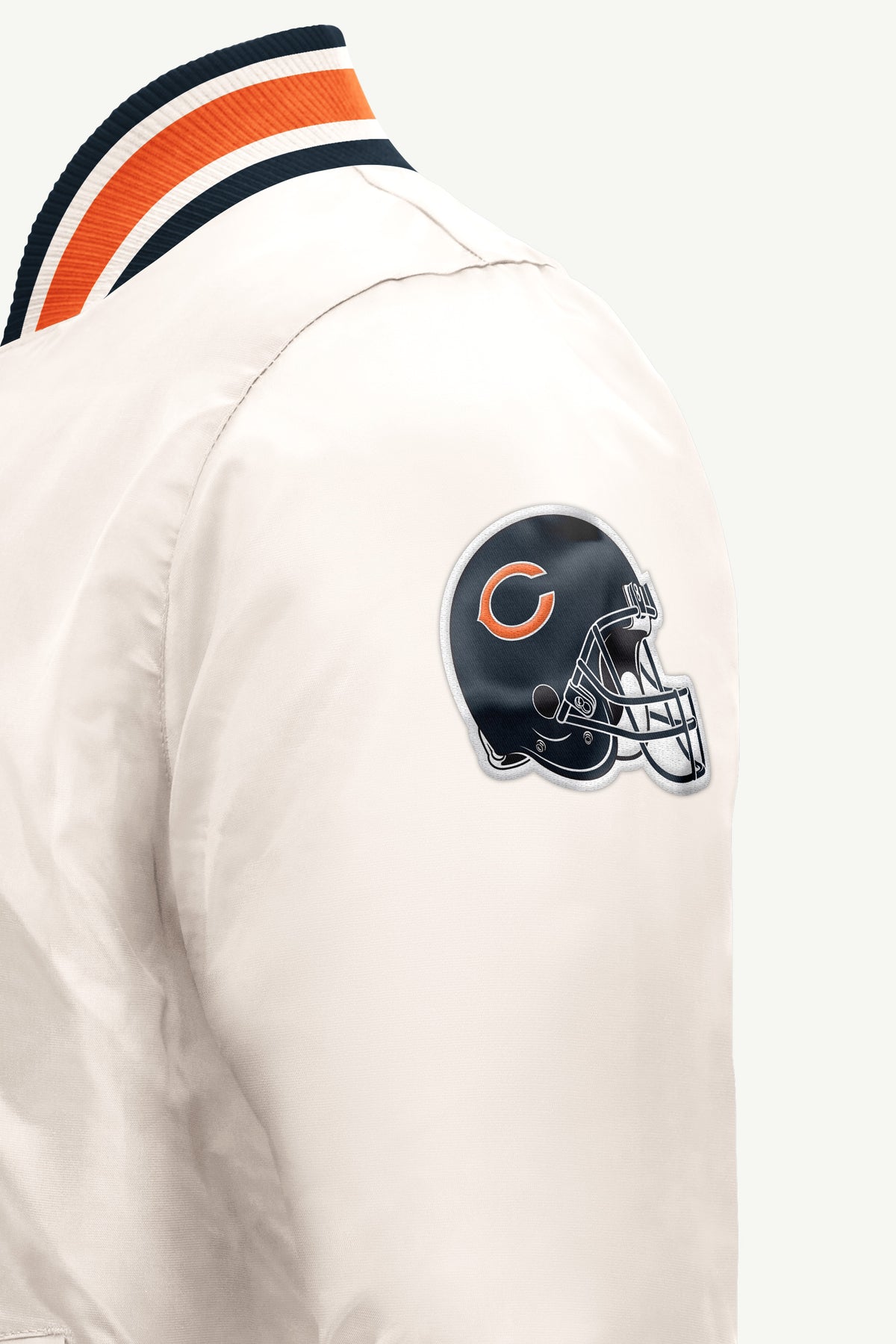 MENS CHICAGO BEARS RETRO GAME DAY SATIN VARSITY JACKET View 4