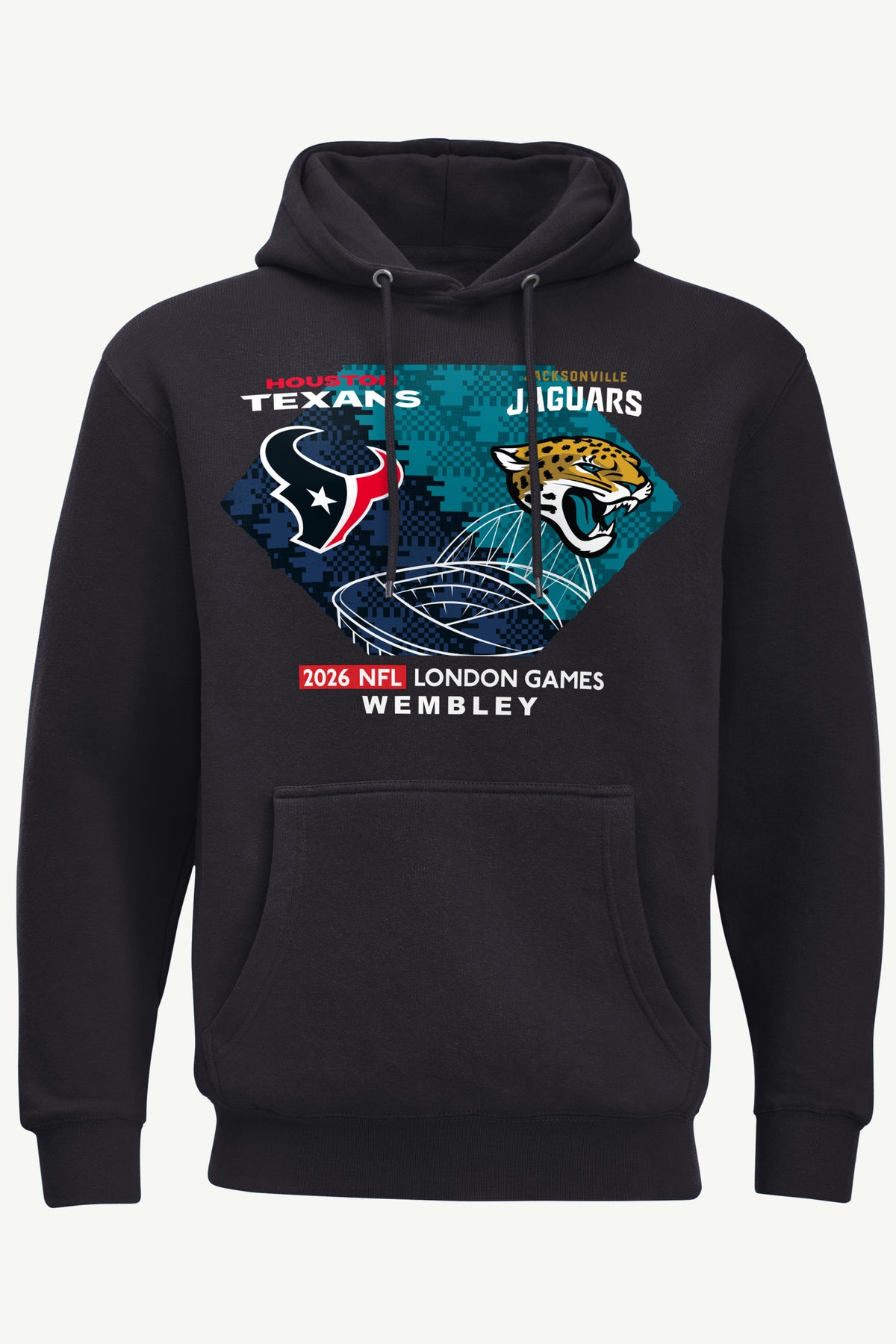 MENS HOUSTON TEXANS VS. JACKSONVILLE JAGUARS LONDON MATCHUP HOODIE View 1 | NFL 2026 International Games