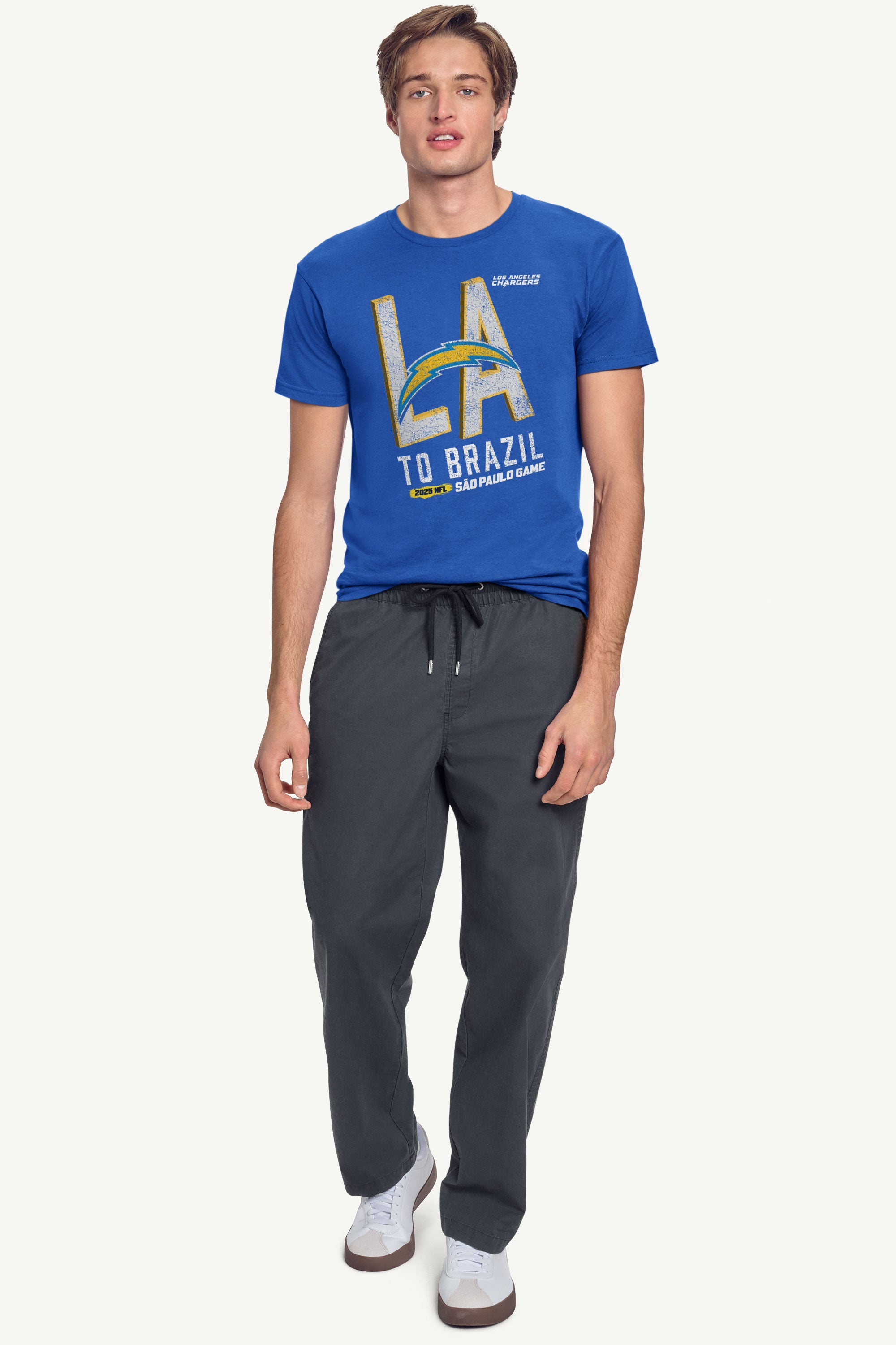 MENS LOS ANGELES CHARGERS TO BRAZIL WE GO T SHIRT View 3 | NFL