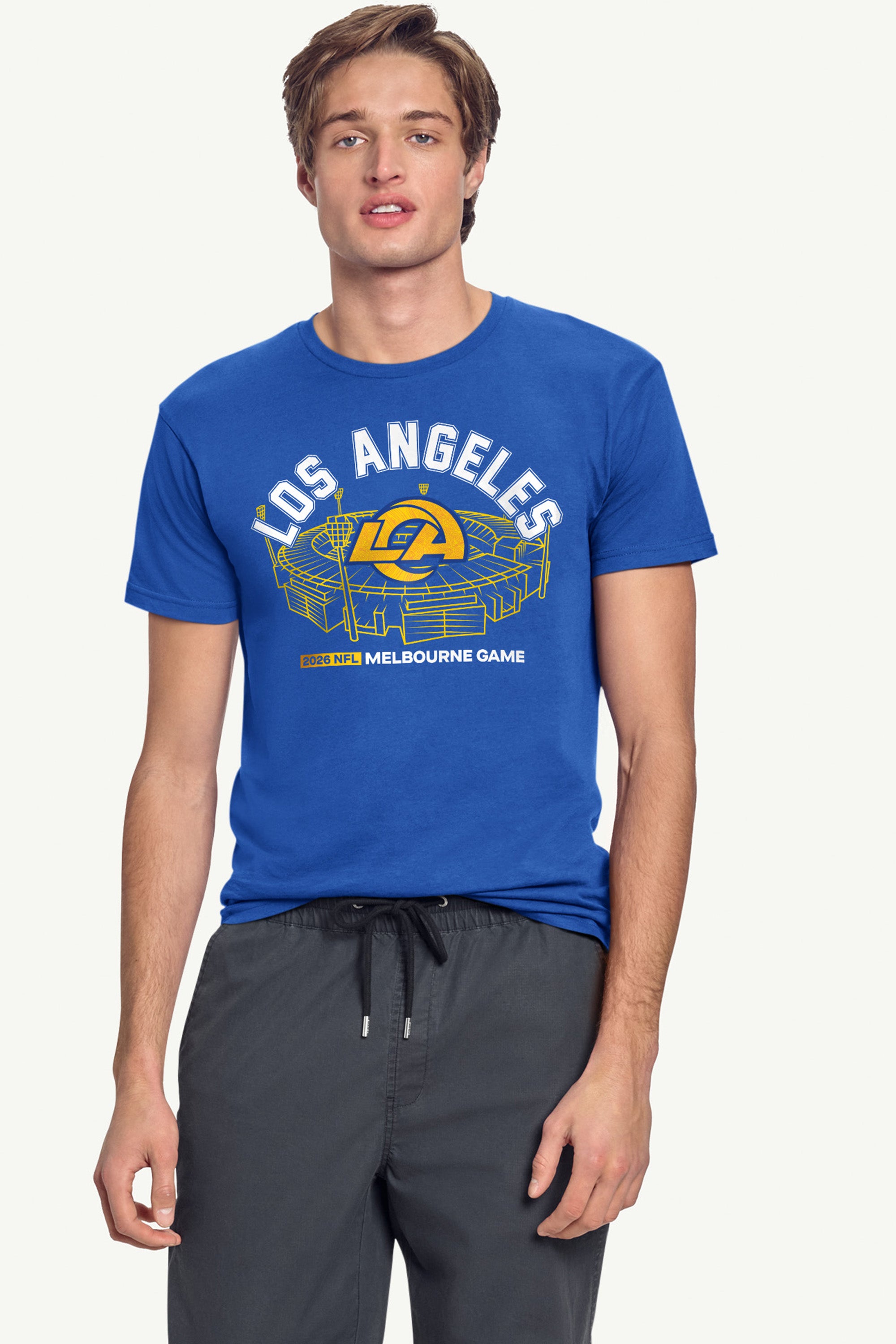 MENS LOS ANGELES RAMS MELBOURNE STADIUM T SHIRT View 4