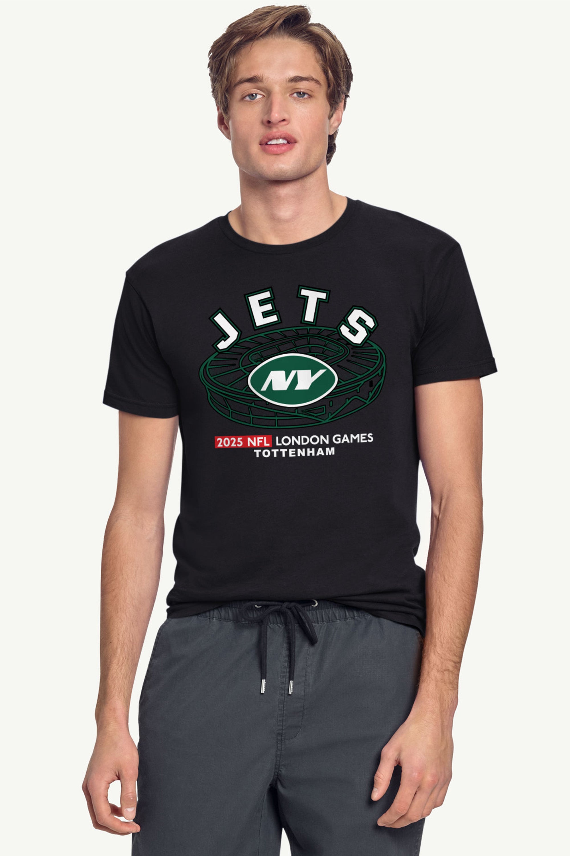 MENS NEW YORK JETS LONDON GAMES STADIUM T SHIRT View 2 | DTG