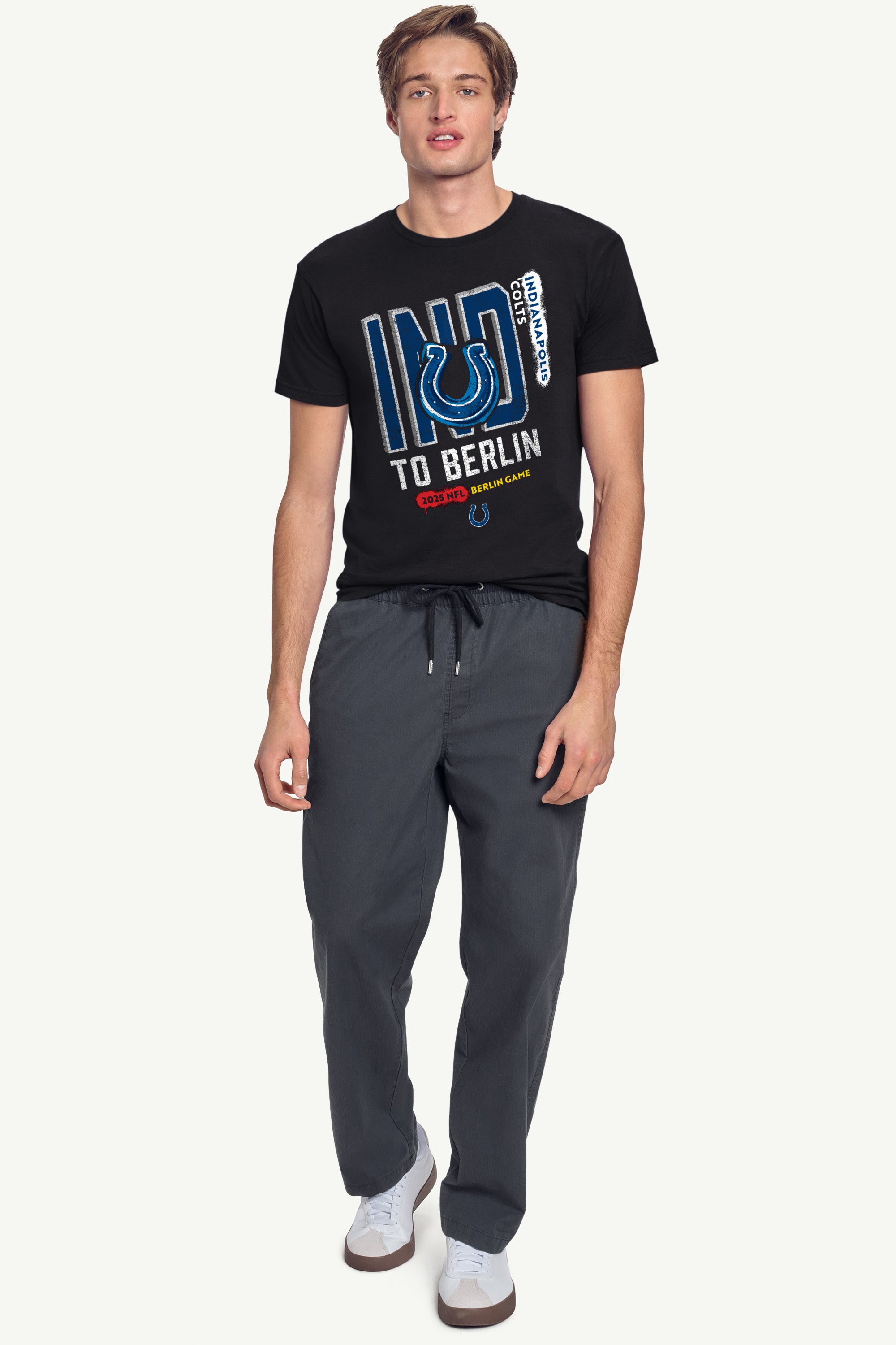 MENS INDIANAPOLIS COLTS TO BERLIN WE GO T SHIRT View 3 | NFL International Games