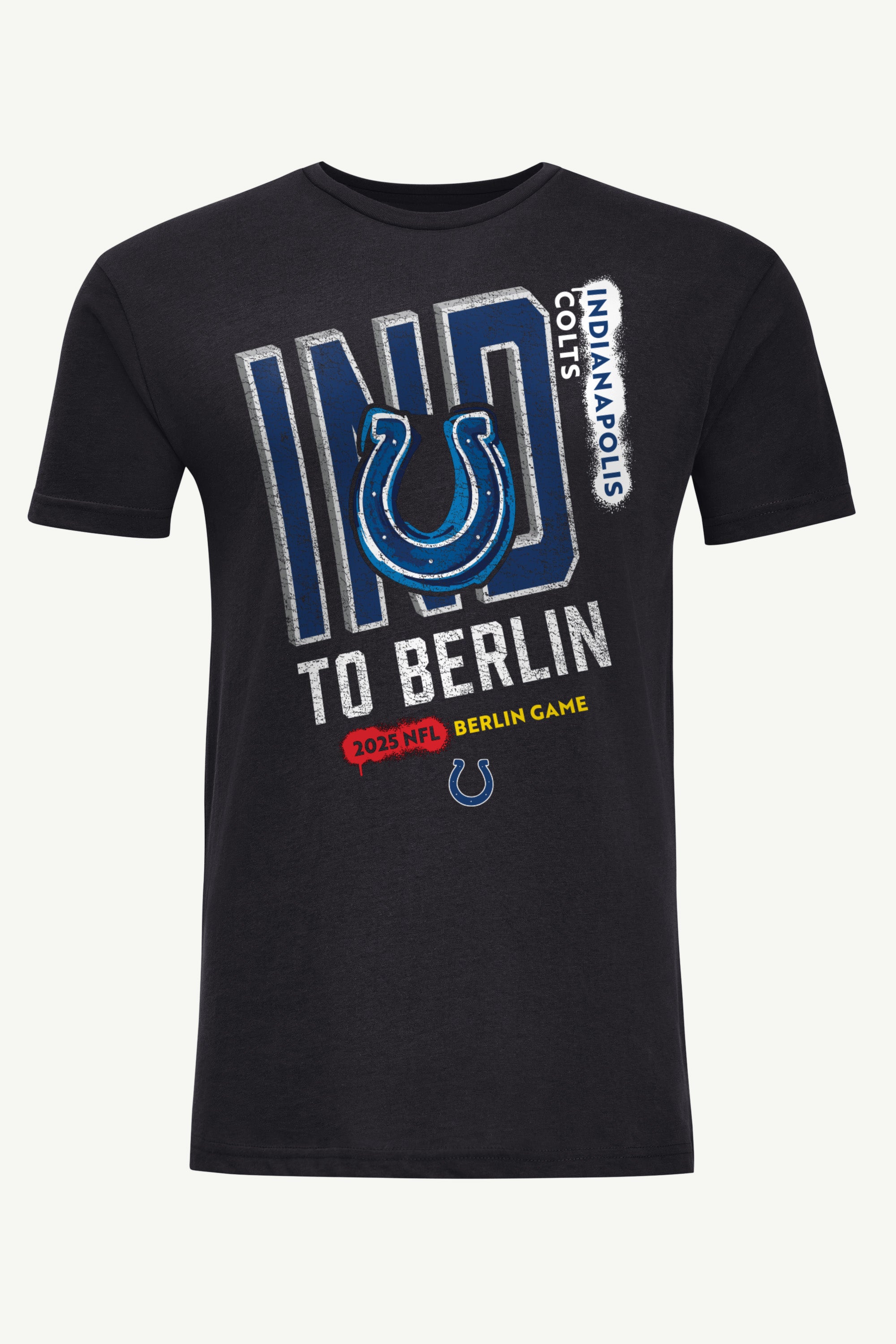 MENS INDIANAPOLIS COLTS TO BERLIN WE GO T SHIRT View 1 | NFL International Games