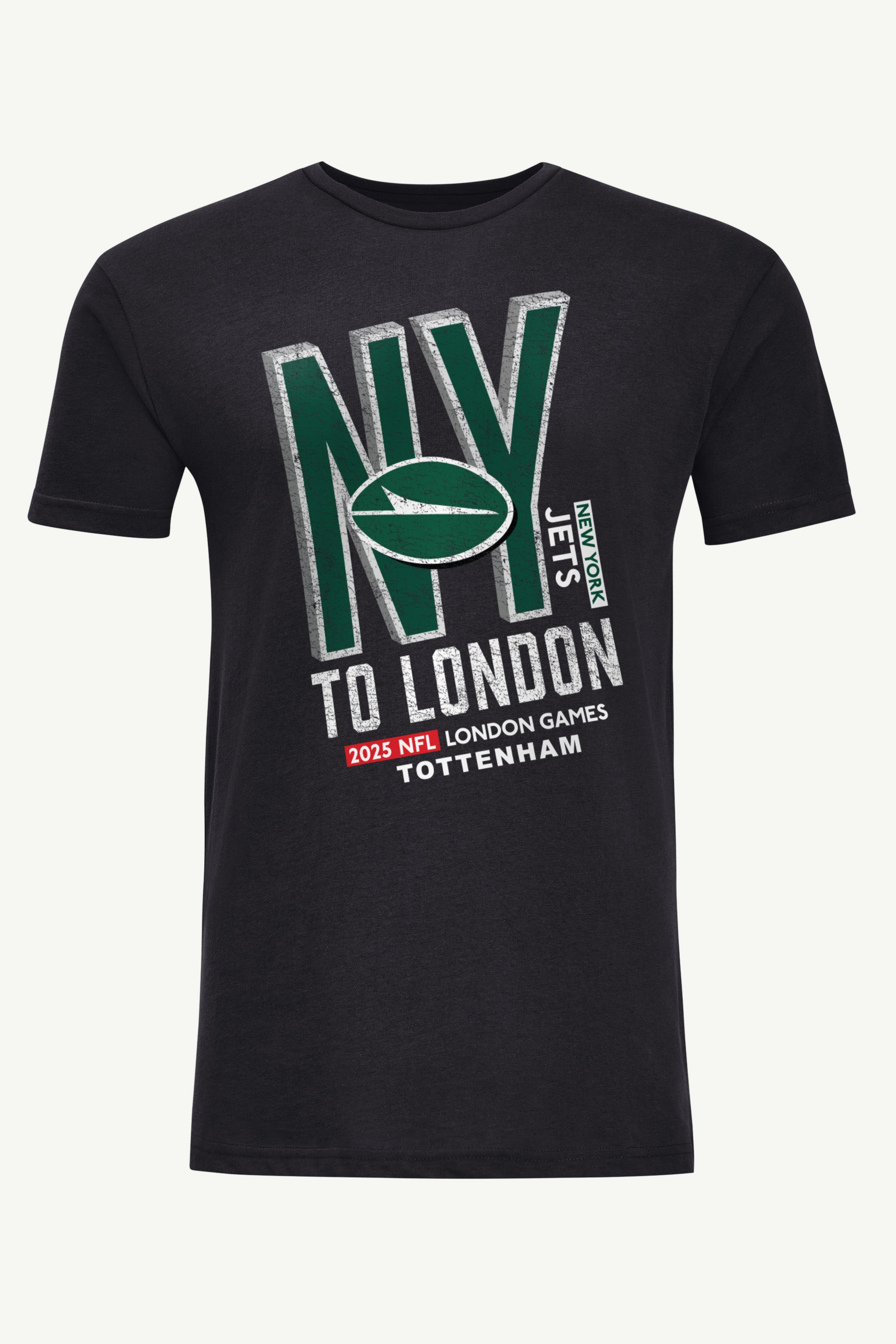 MENS NEW YORK JETS TO LONDON WE GO T SHIRT View 1 | DTG