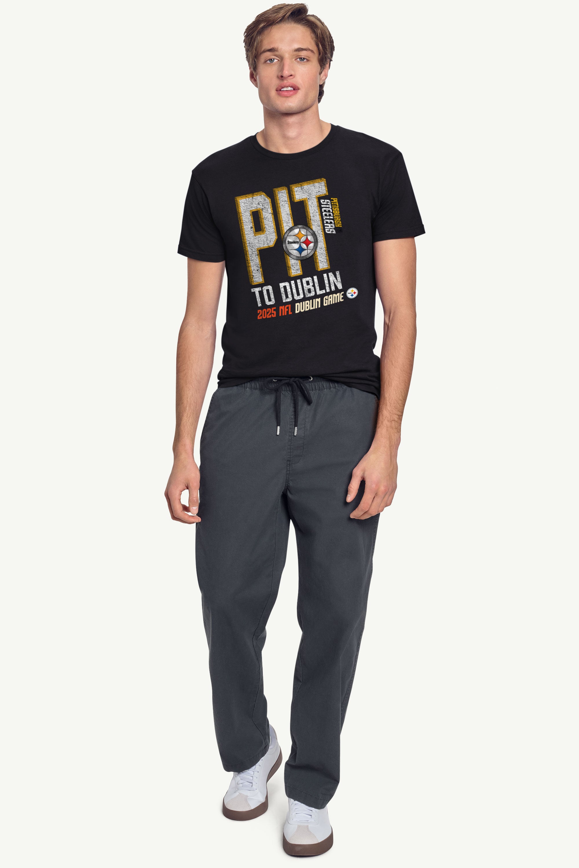 MENS PITTSBURGH STEELERS TO DUBLIN WE GO T SHIRT View 2 | NFL MENS PITTSBURGH STEELERS TO DUBLIN WE GO T SHIRT View 2 | NFL