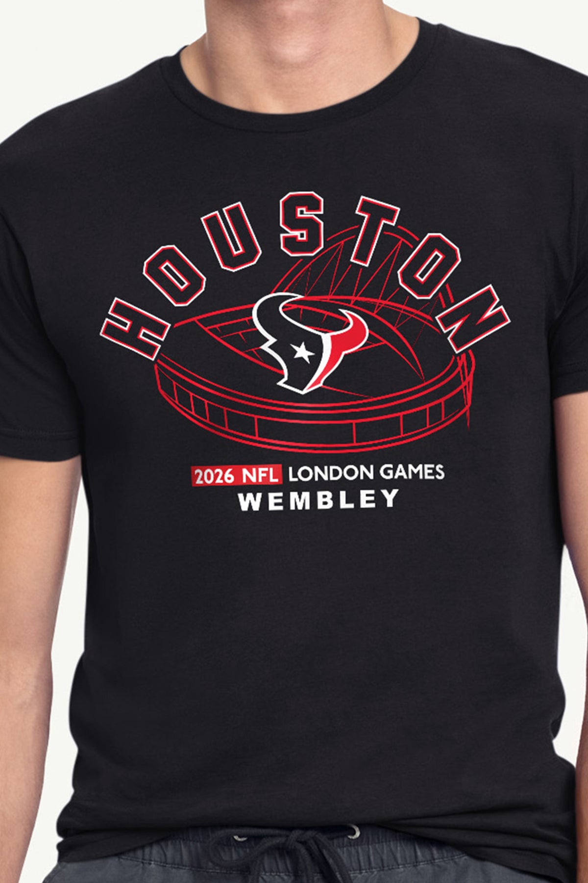 MENS HOUSTON TEXANS LONDON STADIUM T SHIRT View 2