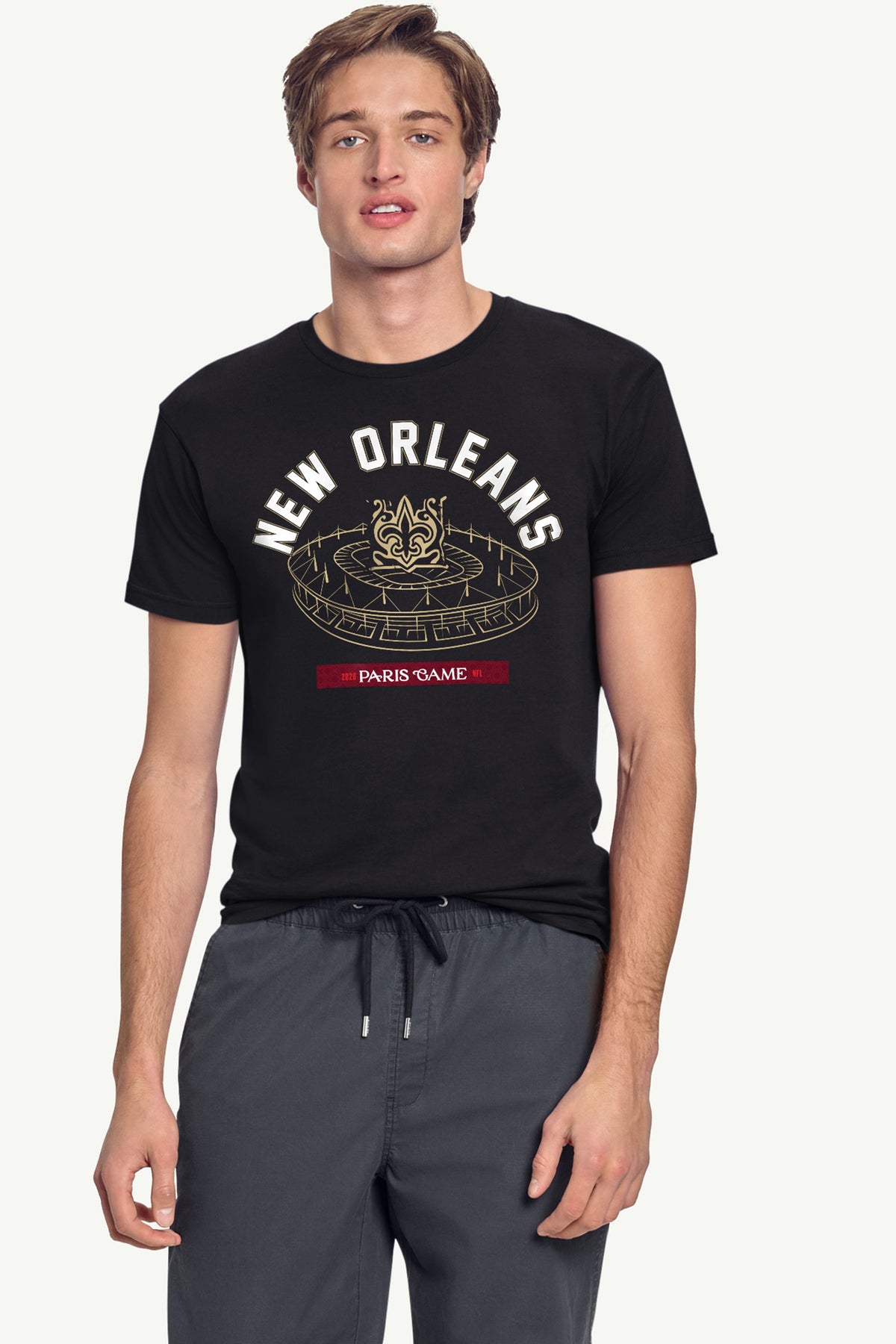 MENS NEW ORLEANS SAINTS PARIS STADIUM T SHIRT View 4