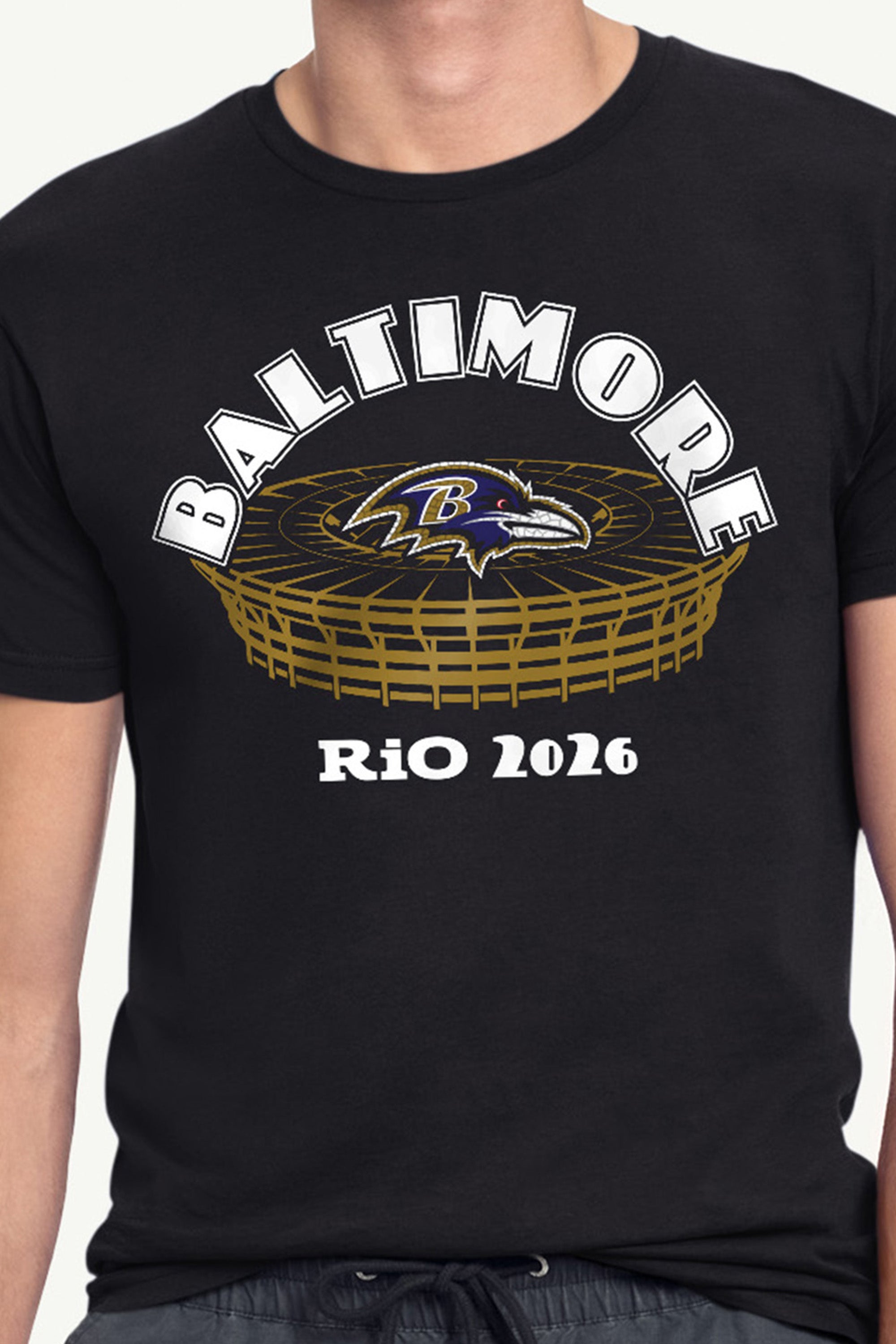 MENS BALTIMORE RAVENS RIO STADIUM T SHIRT View 2