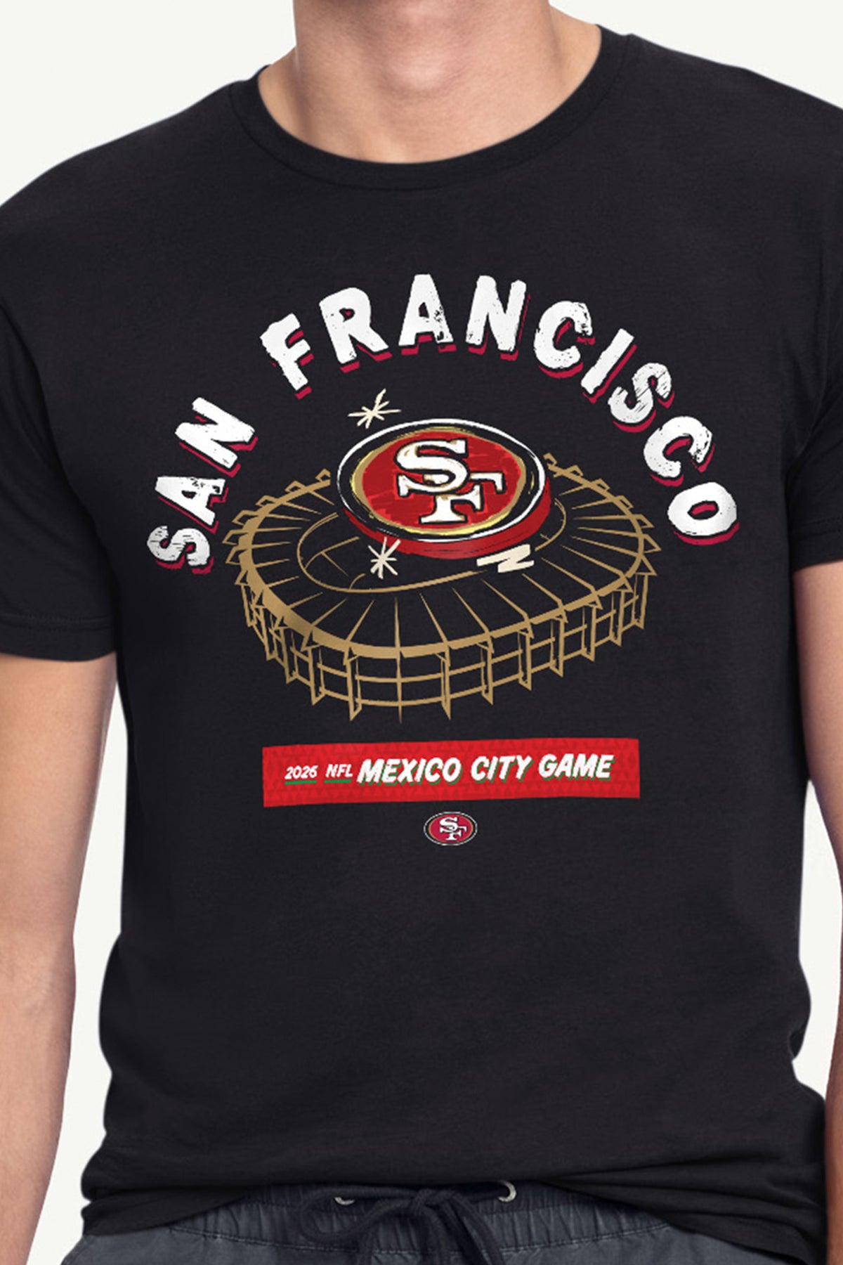 MENS SAN FRANCISCO 49ERS MEXICO CITY STADIUM T SHIRT View 2
