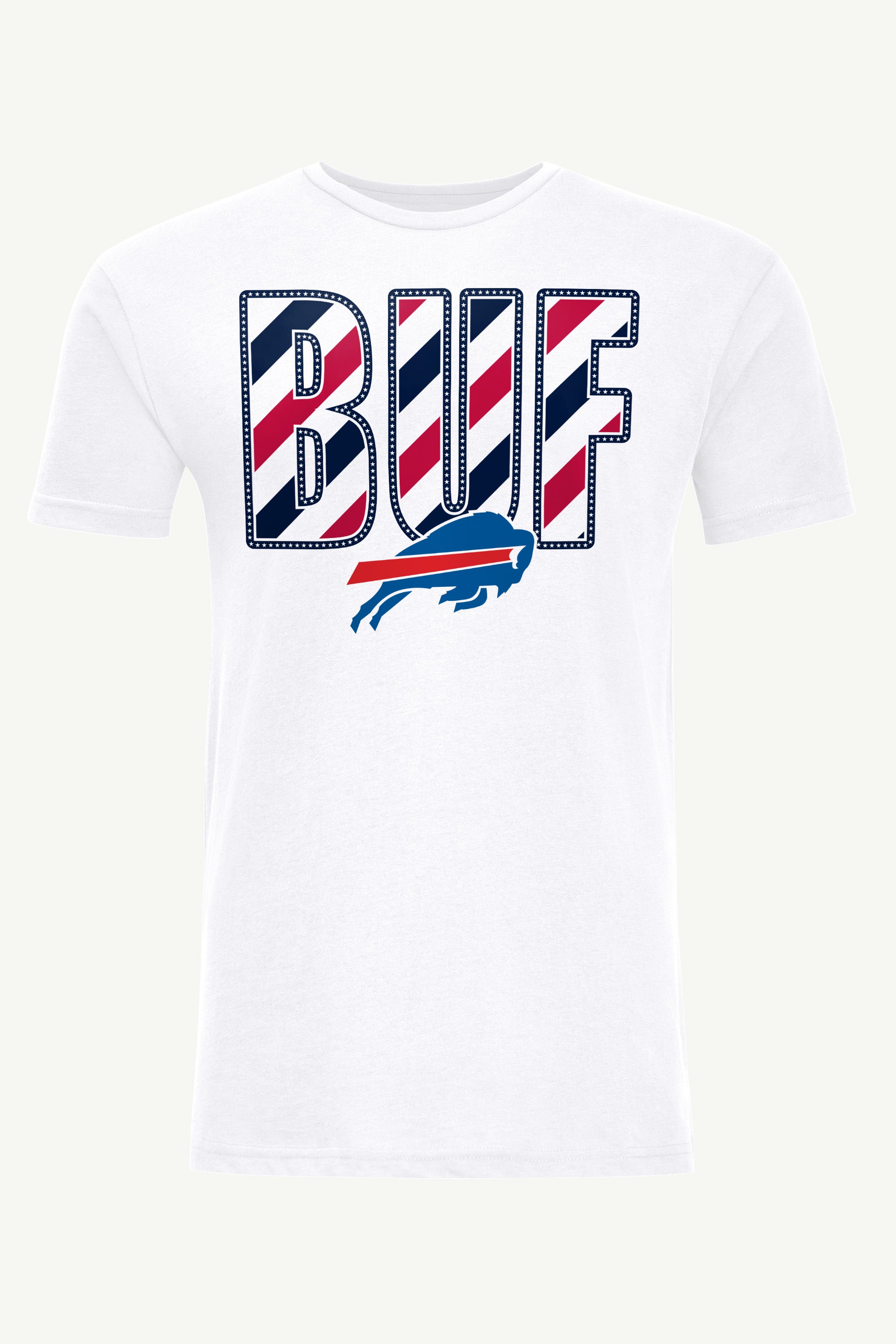 MENS BUFFALO BILLS STARS AND STRIPES T SHIRT View 1