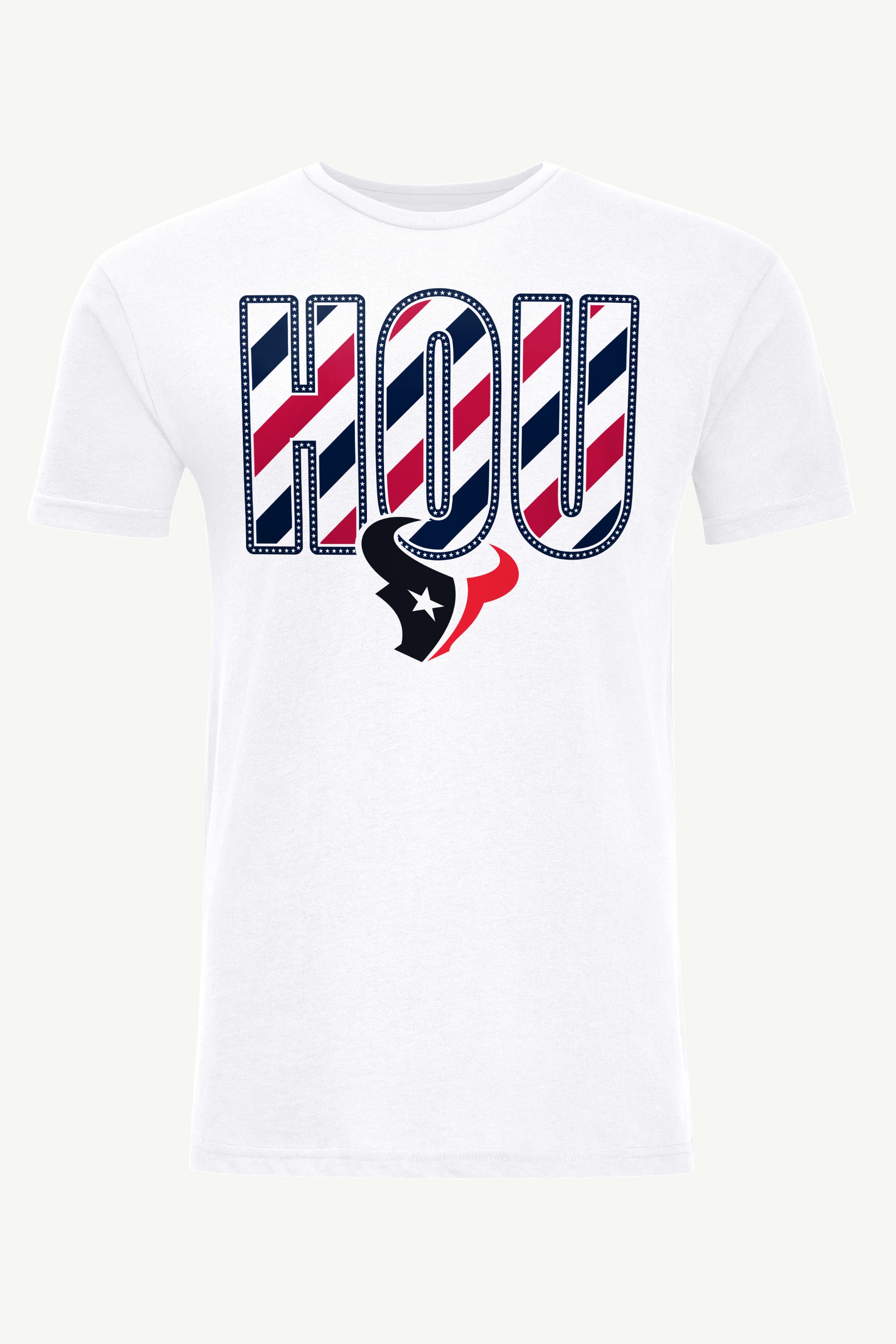 MENS HOUSTON TEXANS STARS AND STRIPES T SHIRT View 1